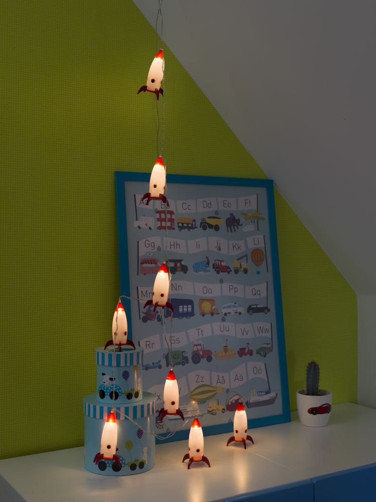 KONSTSMIDE Led-lichtsnoer met aan/uit schakelaar, 8 warmwitte diodes