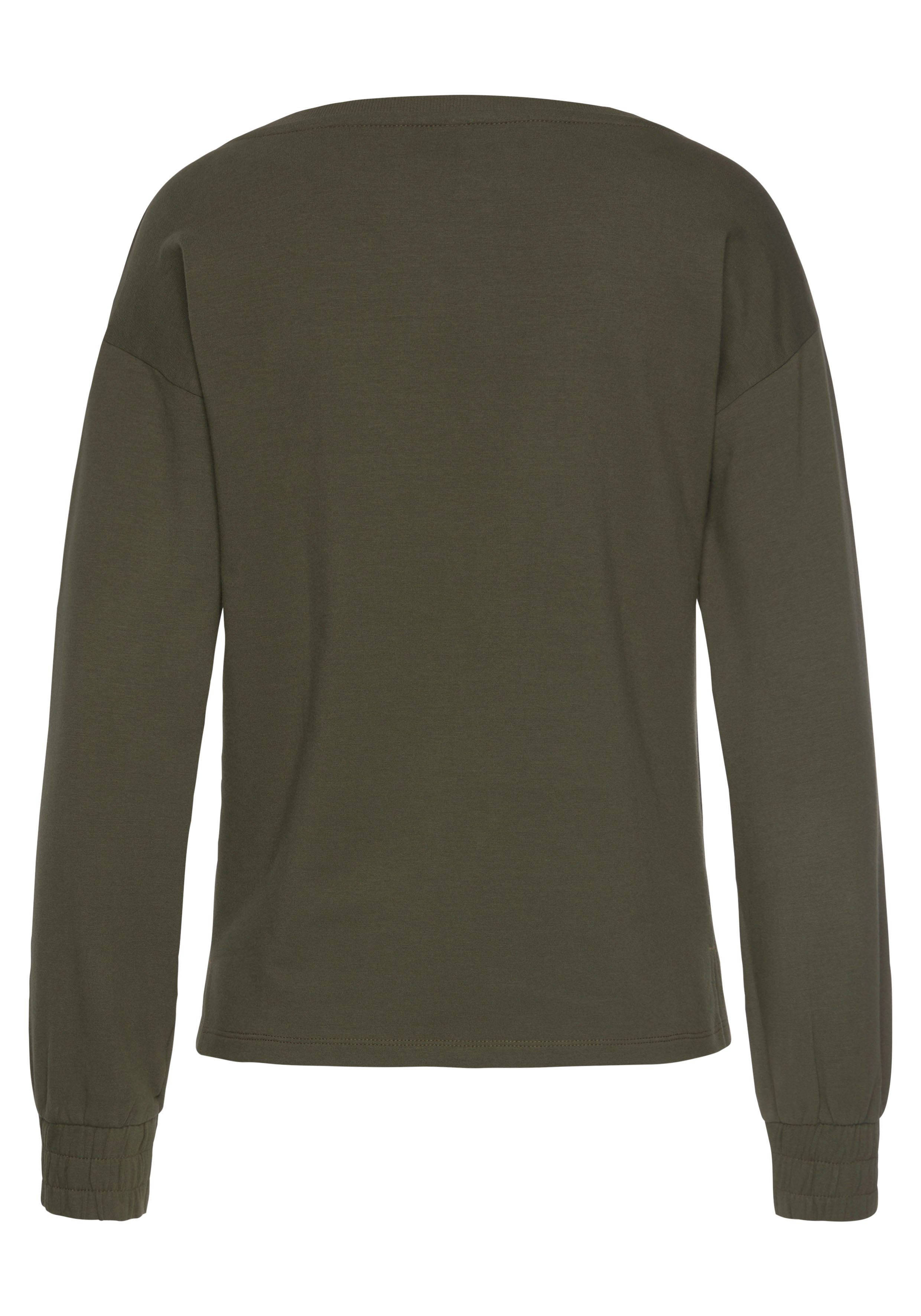 Bench. Loungewear Sweatshirt met gerimpelde mouwmanchetten, loungepak
