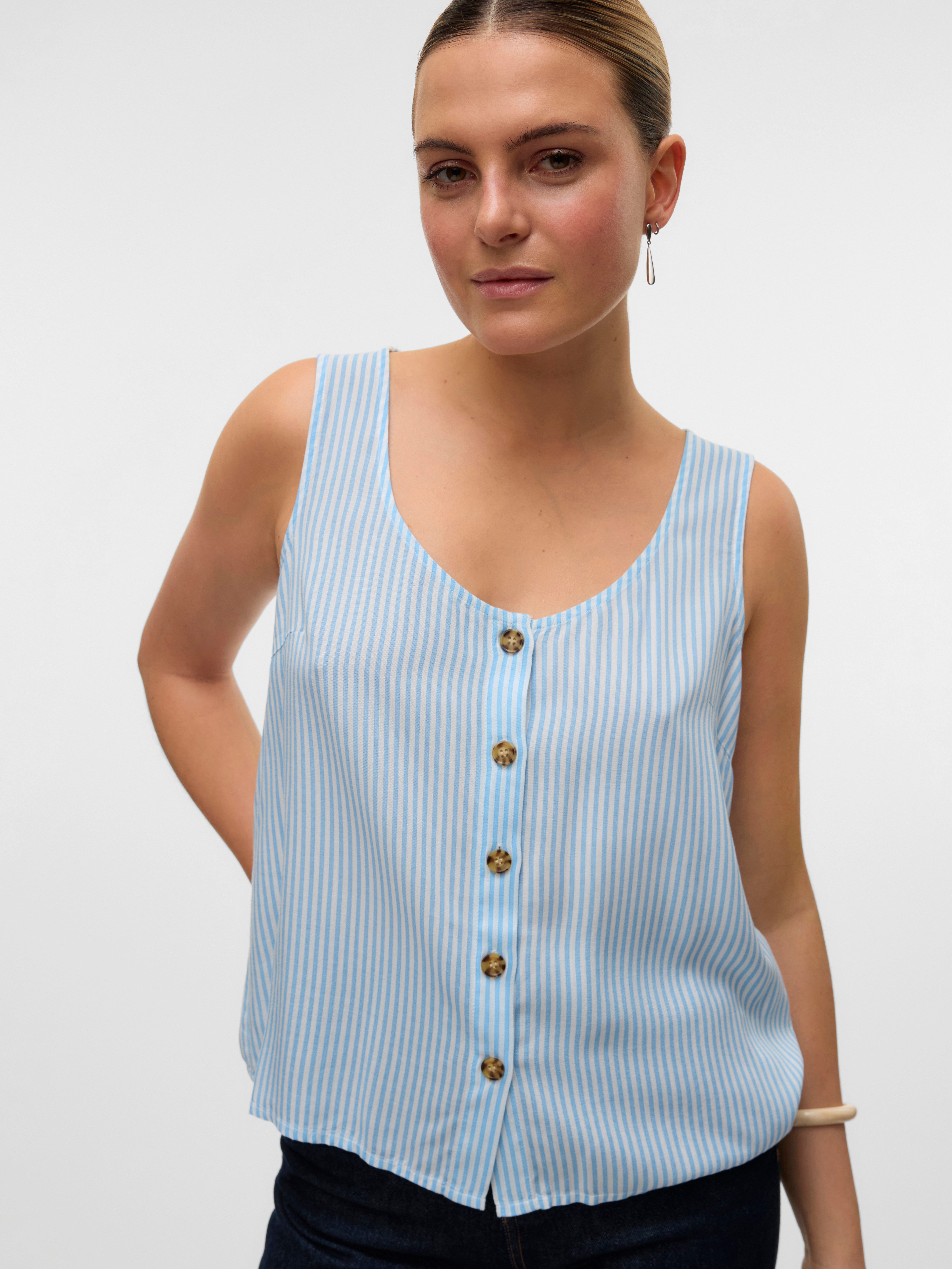 Vero Moda Top VMBUMPY SL SHIRT WVN GA NOOS
