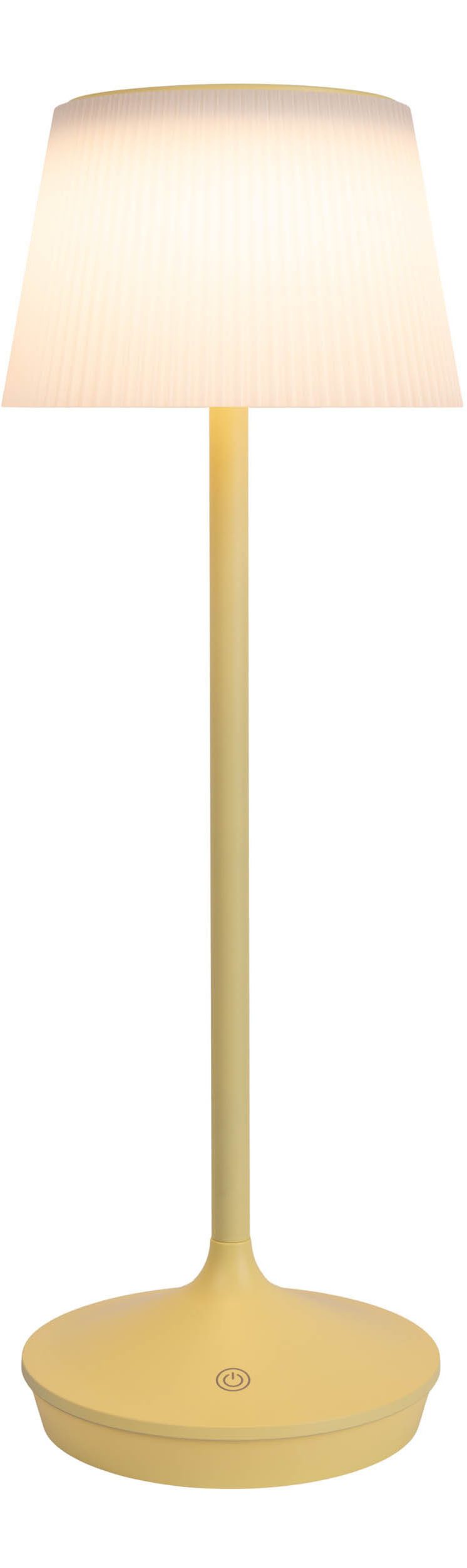 näve Led-tafellamp Zonne-lamp / acculamp "EMMI" Zonne-energie, accubedrijf, CCT, aanraaksensor, accutafellamp (1 stuk)