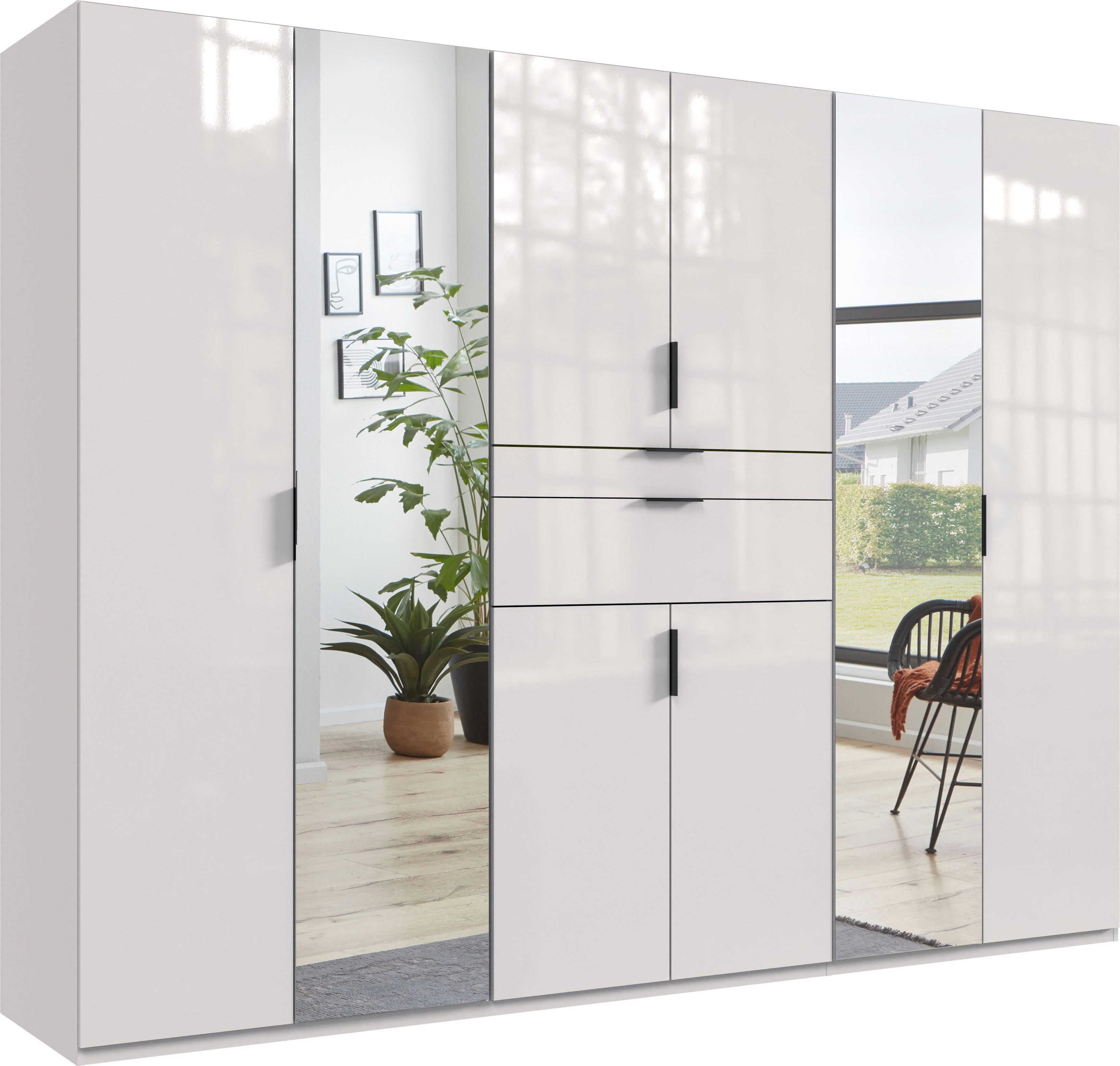 Wimex Draaideurkast Moldau kledingkast met spiegel slaapkamerkast bestseller Kies je interieur, kant-en-klaar geconfigureerd in de kast