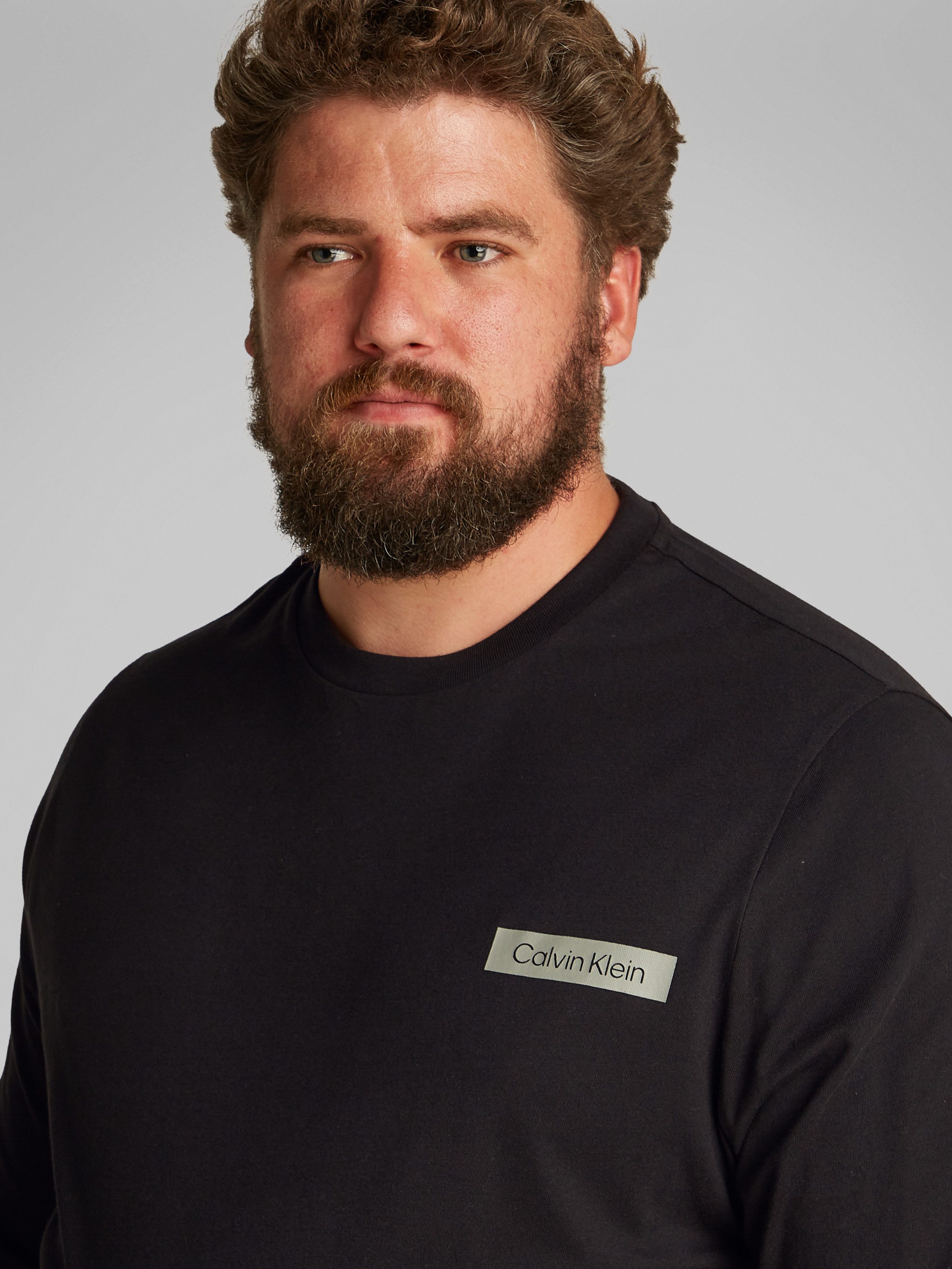 Calvin Klein Shirt met ronde hals BT_STACK COLOR BLOCK LS T-SHIRT