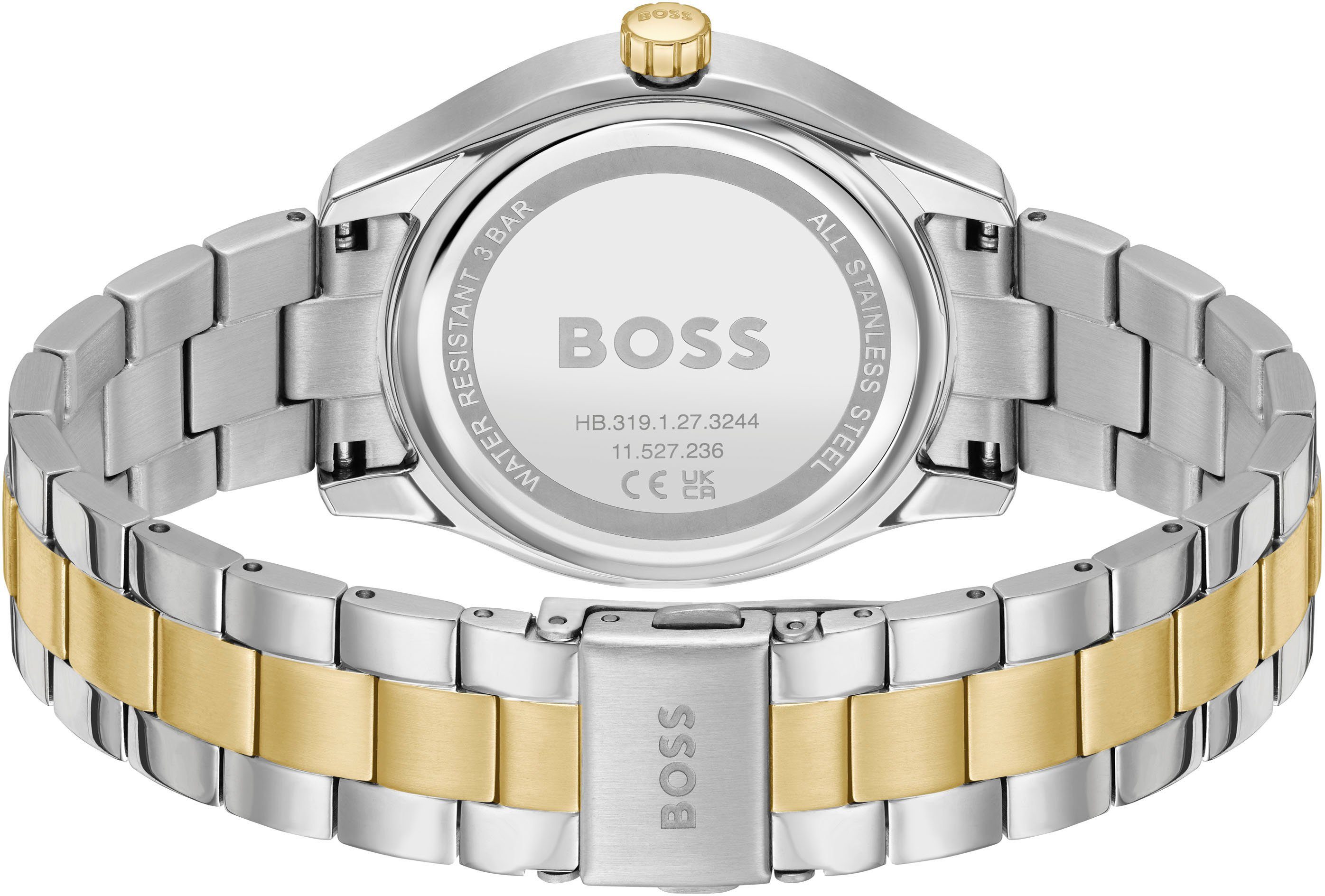 Boss Multifunctioneel horloge Lida Quartz horloge, dameshorloge, armbanduhr, datum, roestvrijstalen band