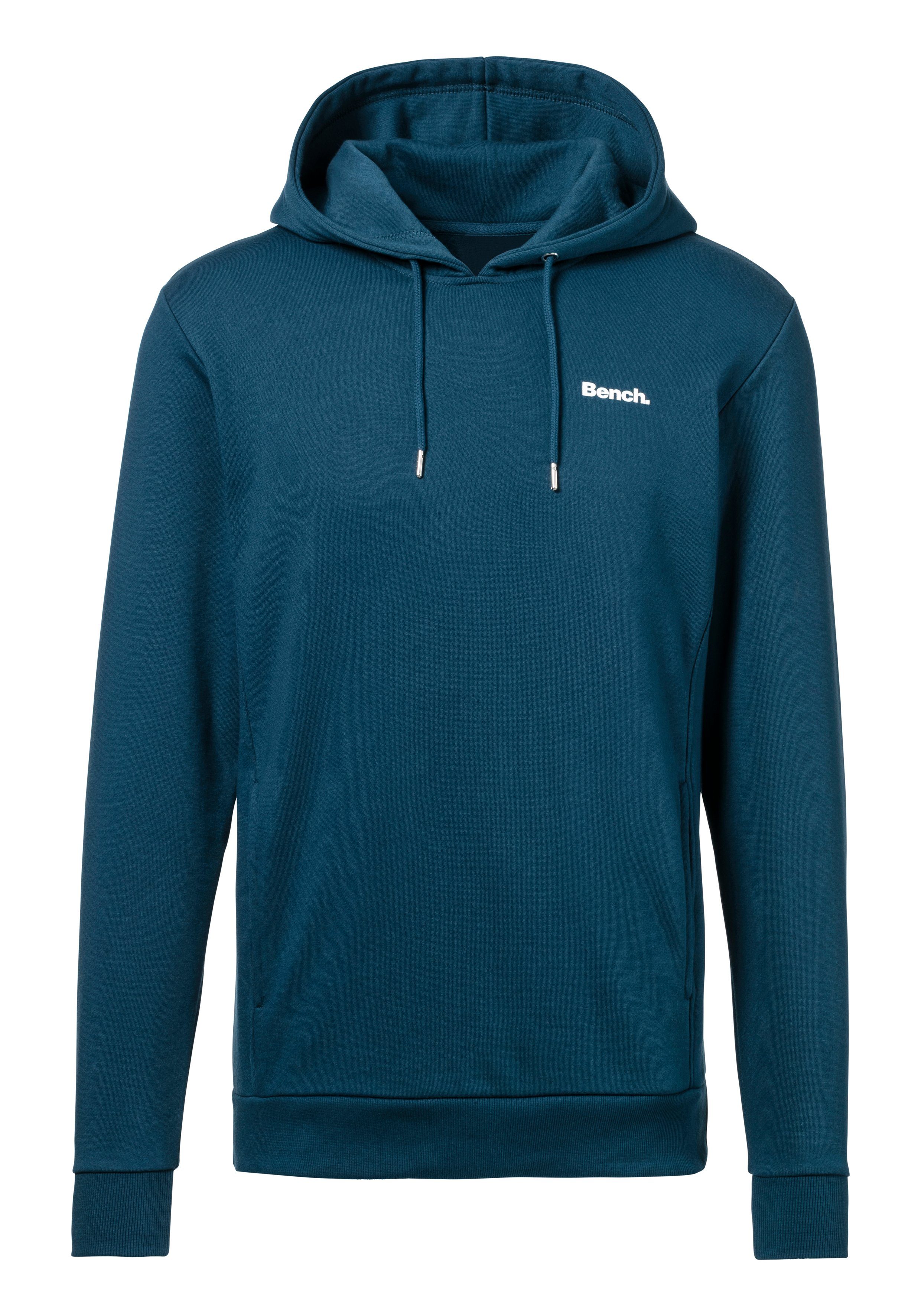 Bench. Loungewear Hoodie Sweatshirt met capuchon en zijzakken, katoenmix