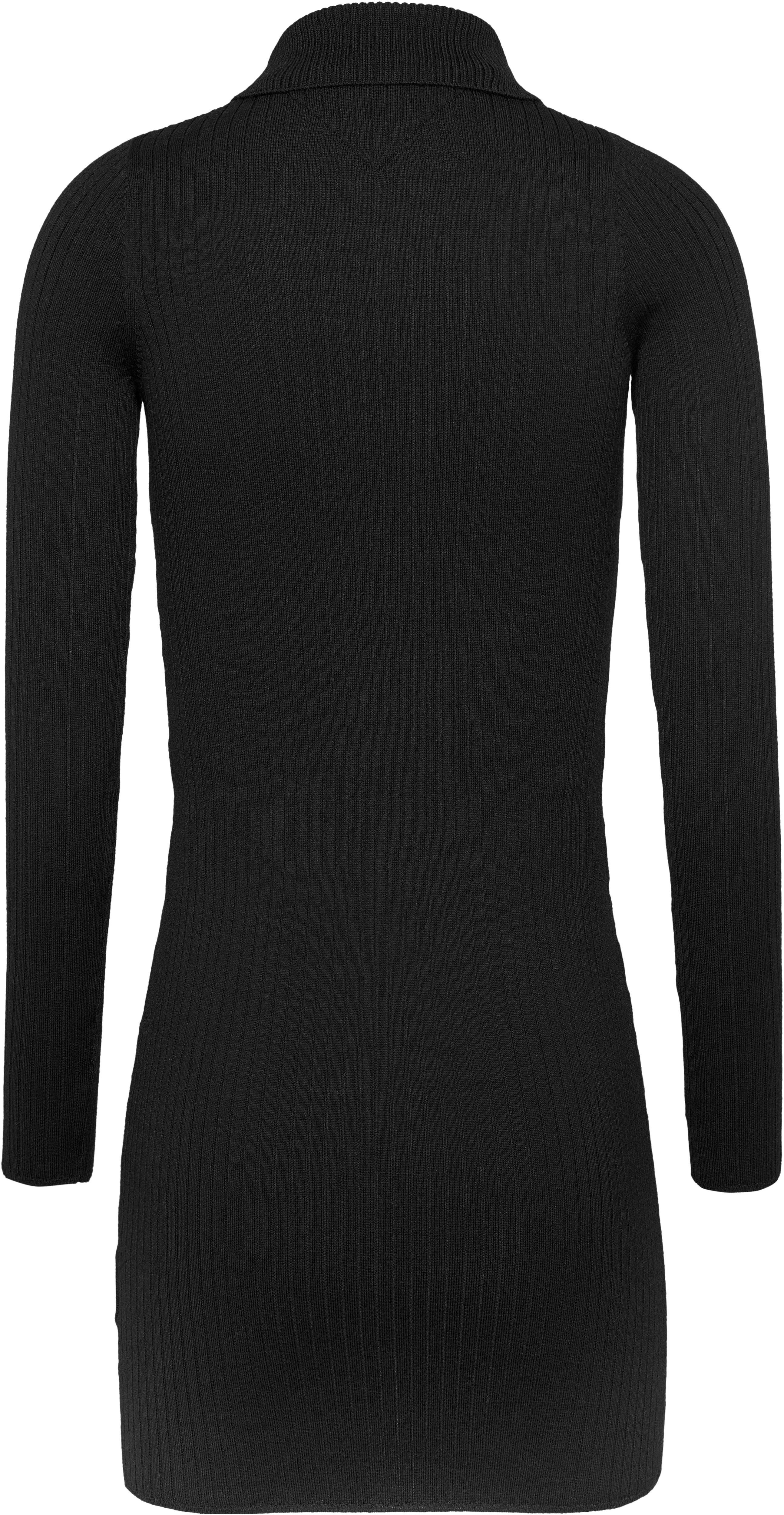 TOMMY JEANS Polojurk TJW SCRIPT POLO SWEATER DRESS met tommy jeans script logo-opdruk