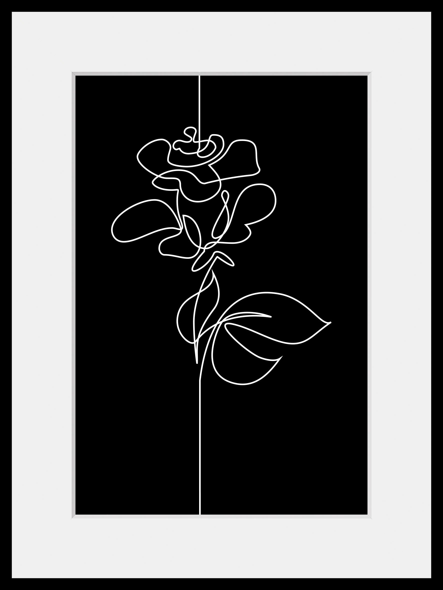 queence Wanddecoratie Elena HD premium posterdruk incl. houten lijst (1 stuk)