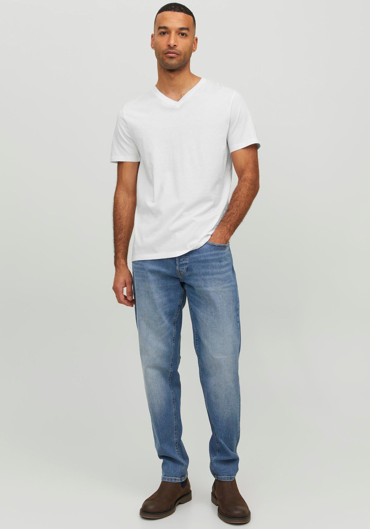 Jack & Jones Shirt met V-hals JJEORGANIC BASIC TEE