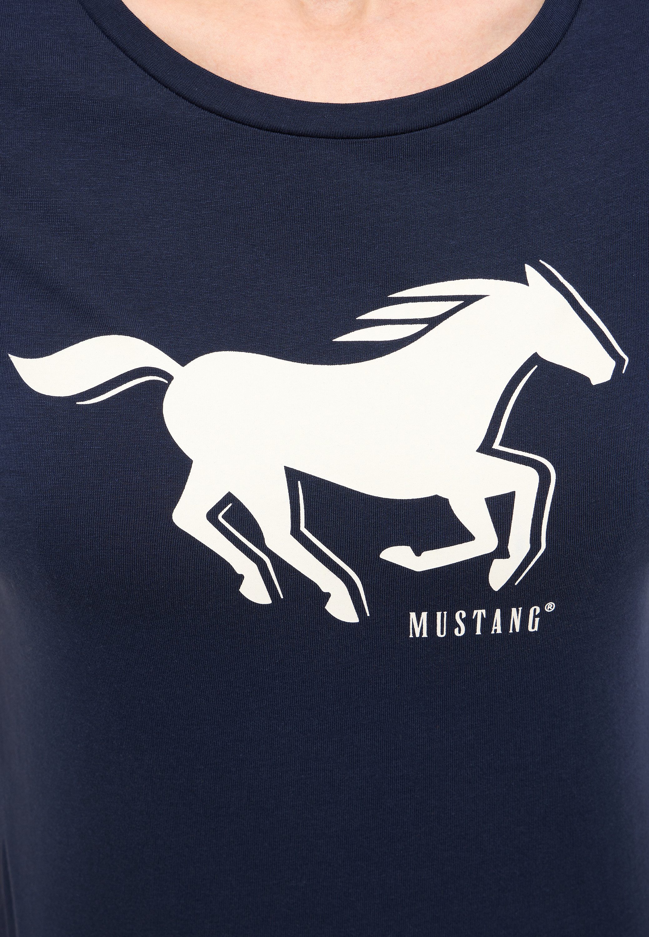 MUSTANG Shirt met korte mouwen Dames stijl Loa