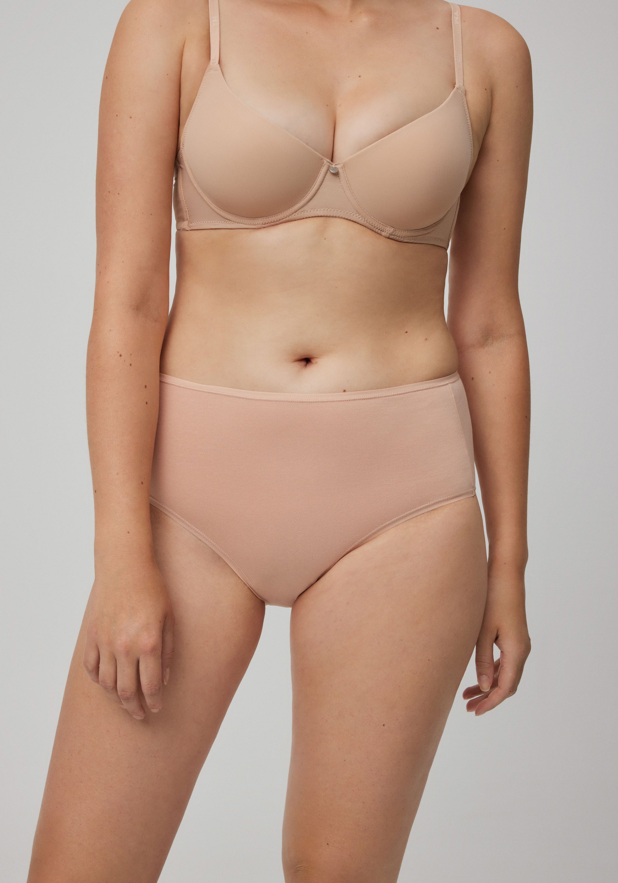 YSABEL MORA Maxislip BASIC COLLECTION COTTON met bedekte en hoog uitgesneden fit voor een aangenaam draaggevoel (Set van 2) dames tailleslips maat XL