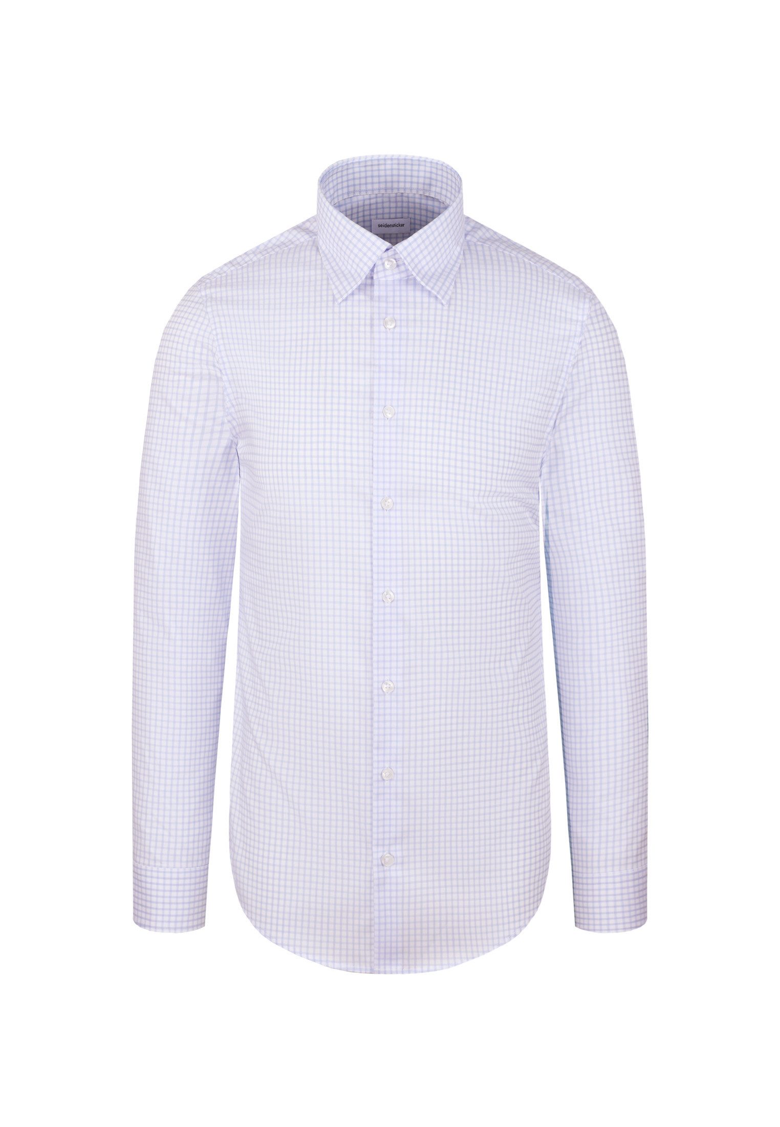 seidensticker Businessoverhemd Zwarte roos Slim 1/1 Bedekte Button-Down-kraag ruit