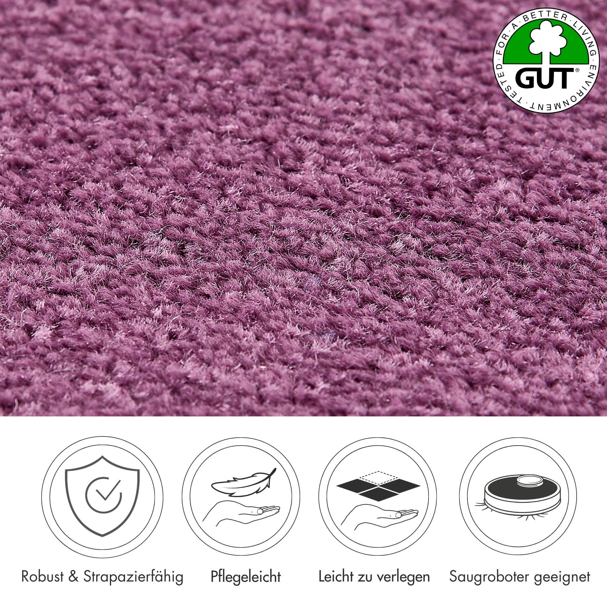 Andiamo Tapijt Kräuselvelours Ines, Made in Netherlands Effen kleuren, breedte 400 cm, slijtvast & onderhoudsvriendelijk