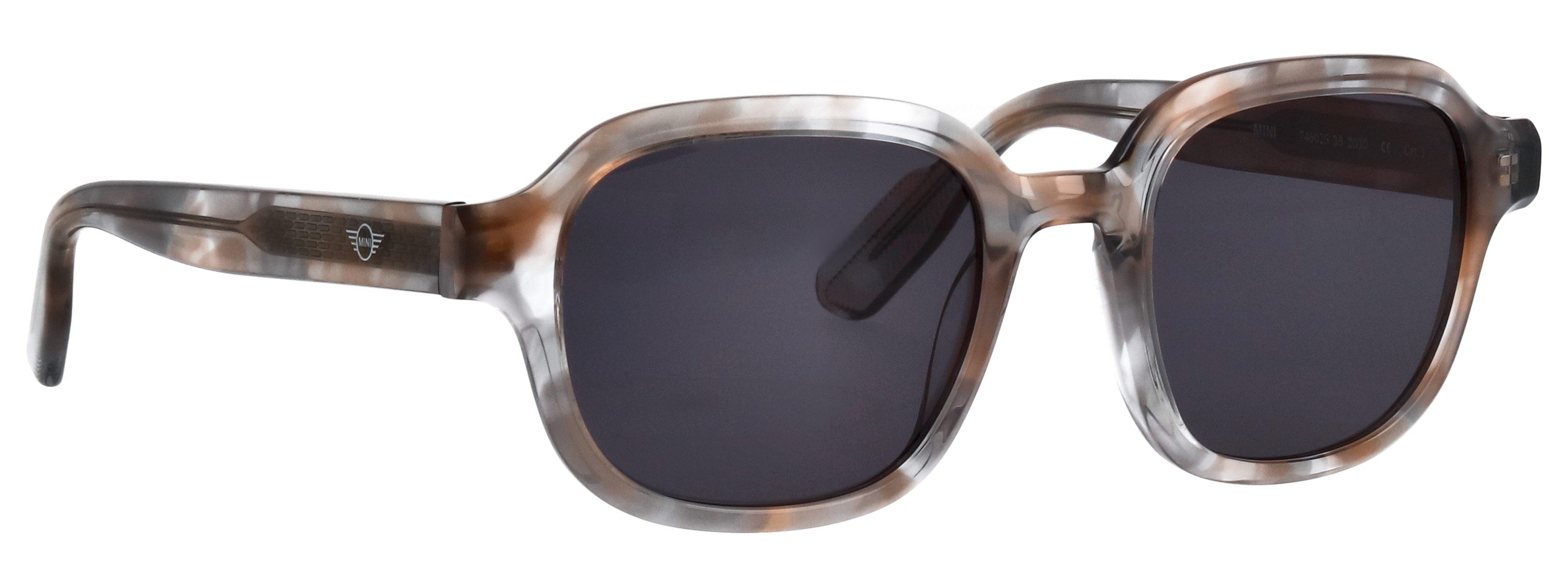 MINI EYEWEAR Zonnebril 746026 Vorm vierkant/zacht, MINI Wing logo op de bril en het glas, adc UV 400