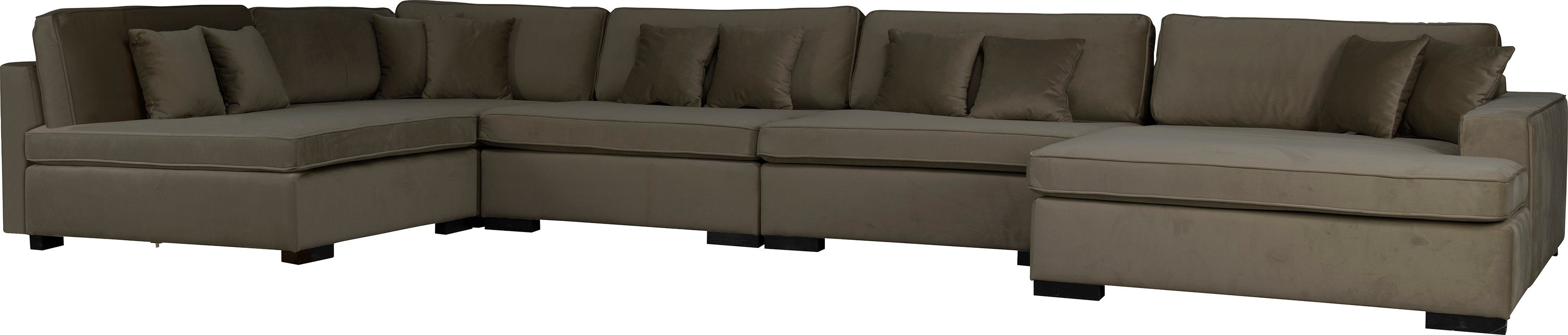 Guido Maria Kretschmer Home&Living Zithoek Skara U-vorm Loungebank met binnenveringsinterieur, in vele overtrekkwaliteiten