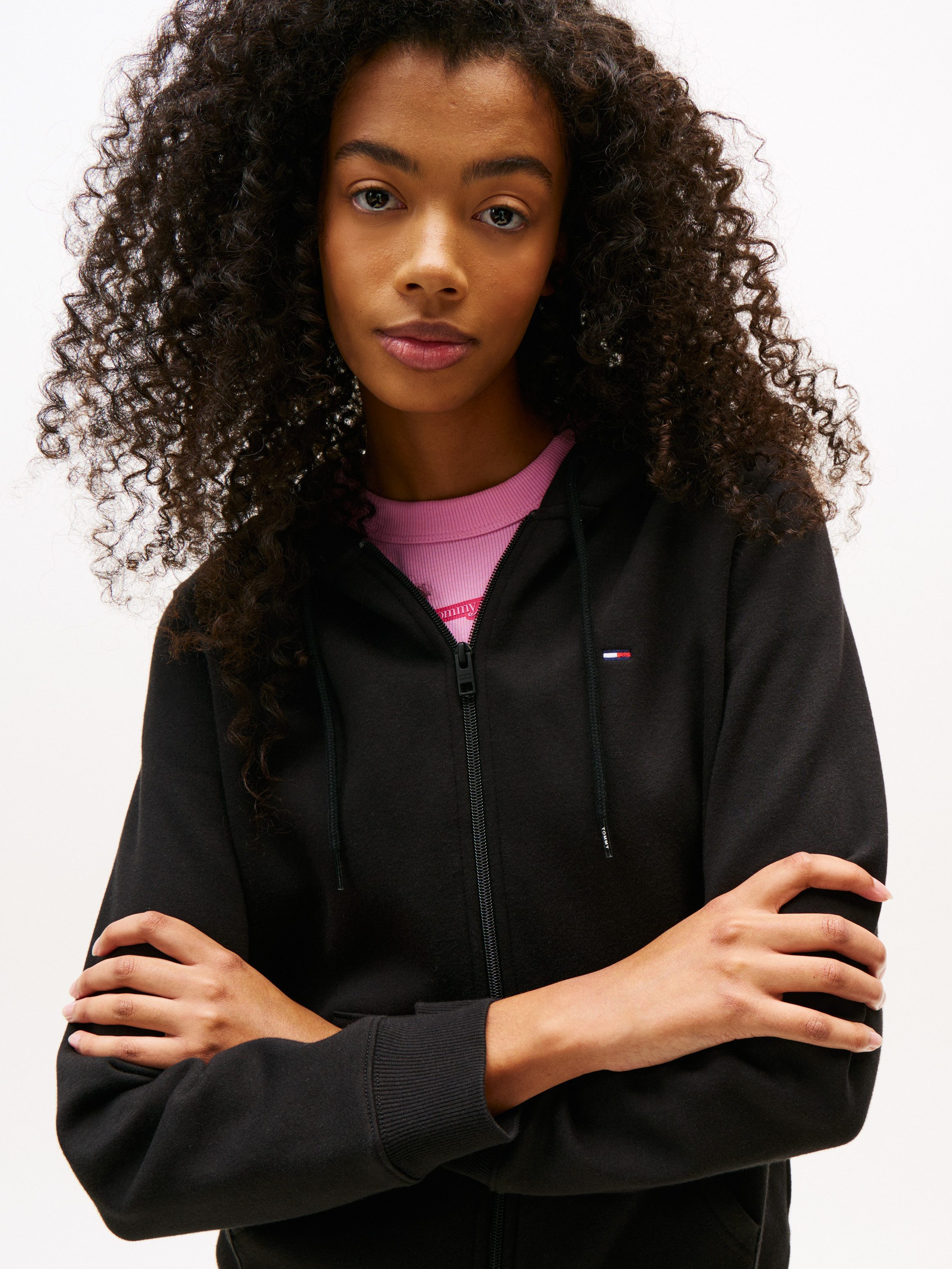 TOMMY JEANS Sweatvest TJW REG S FLAG ZIP THRU