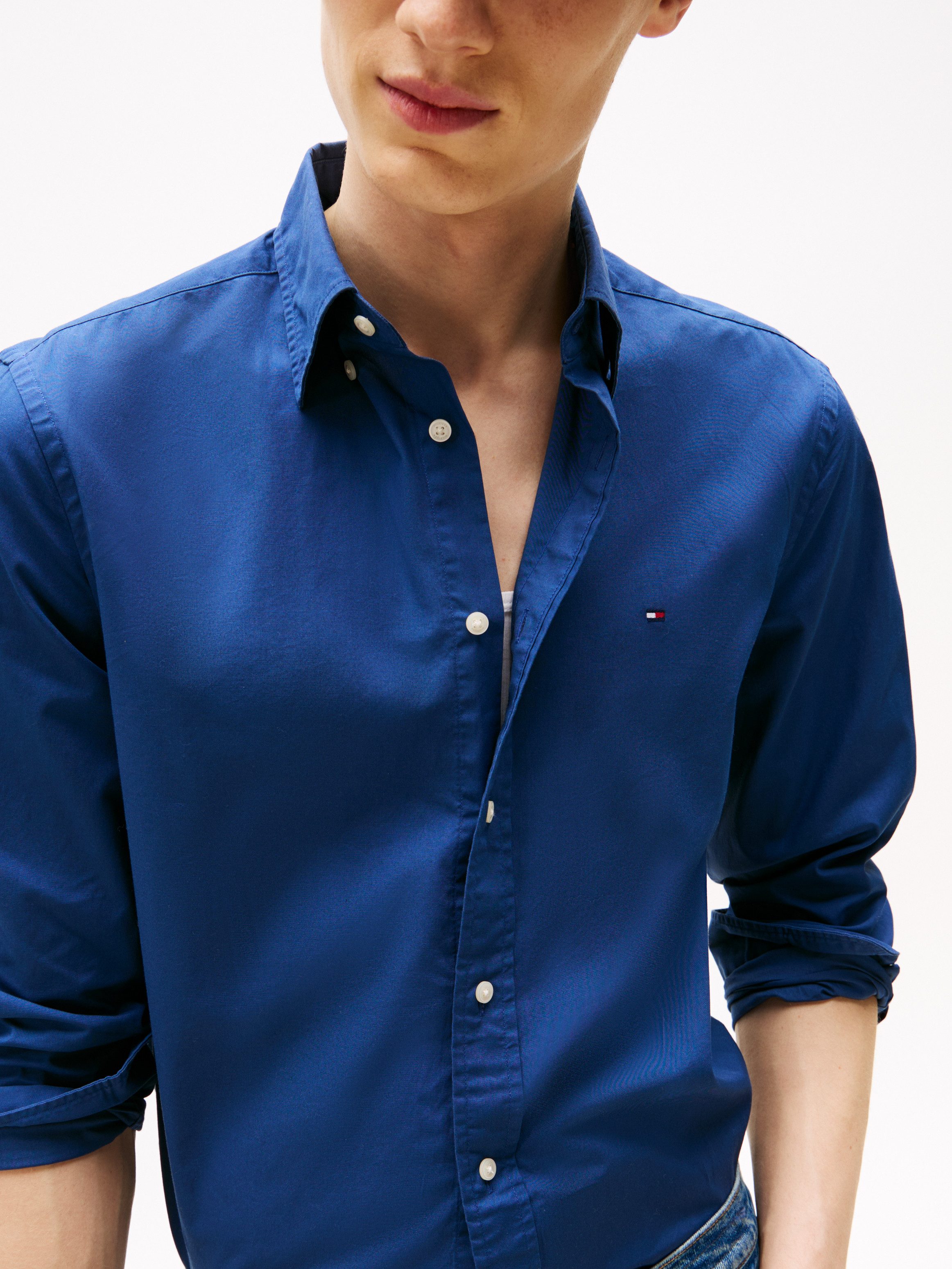 Tommy Hilfiger Businessoverhemd FLEX POPLIN SOLID RF SHIRT 1