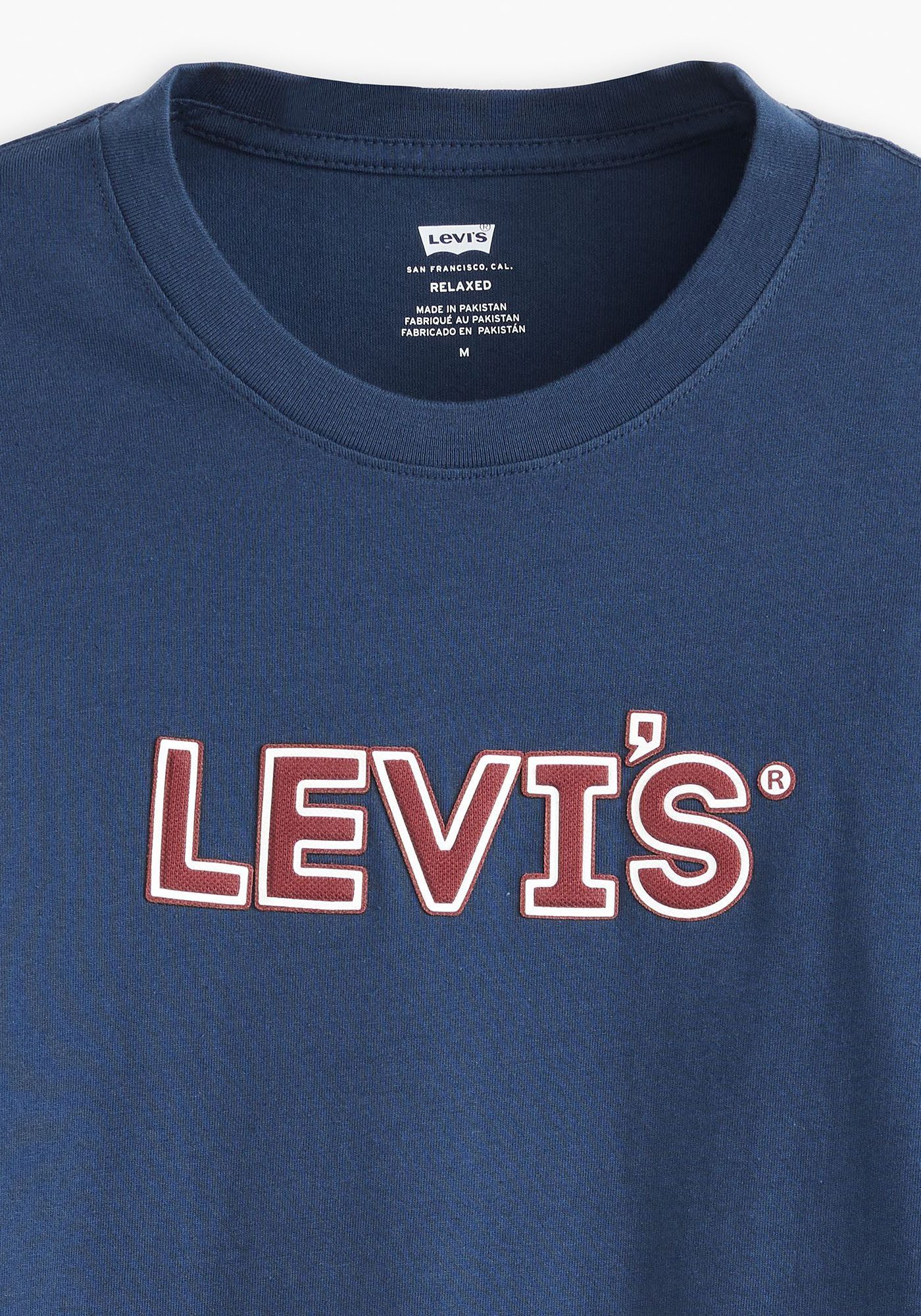 Levi's Shirt met print RELAXED FIT TEE met -opschrift