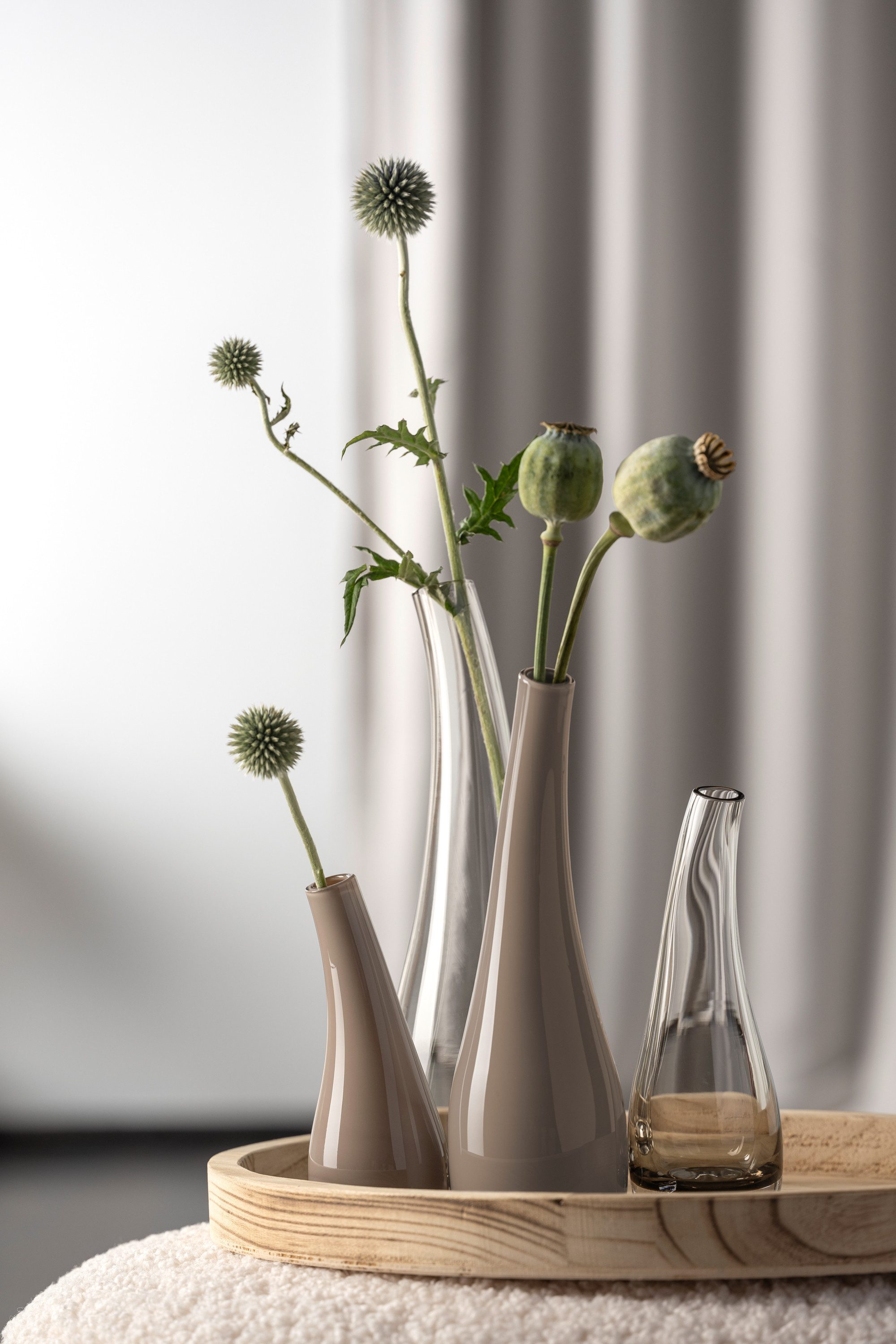 LEONARDO Siervaas Vaas ARCO 25 cm taupe (1 stuk)