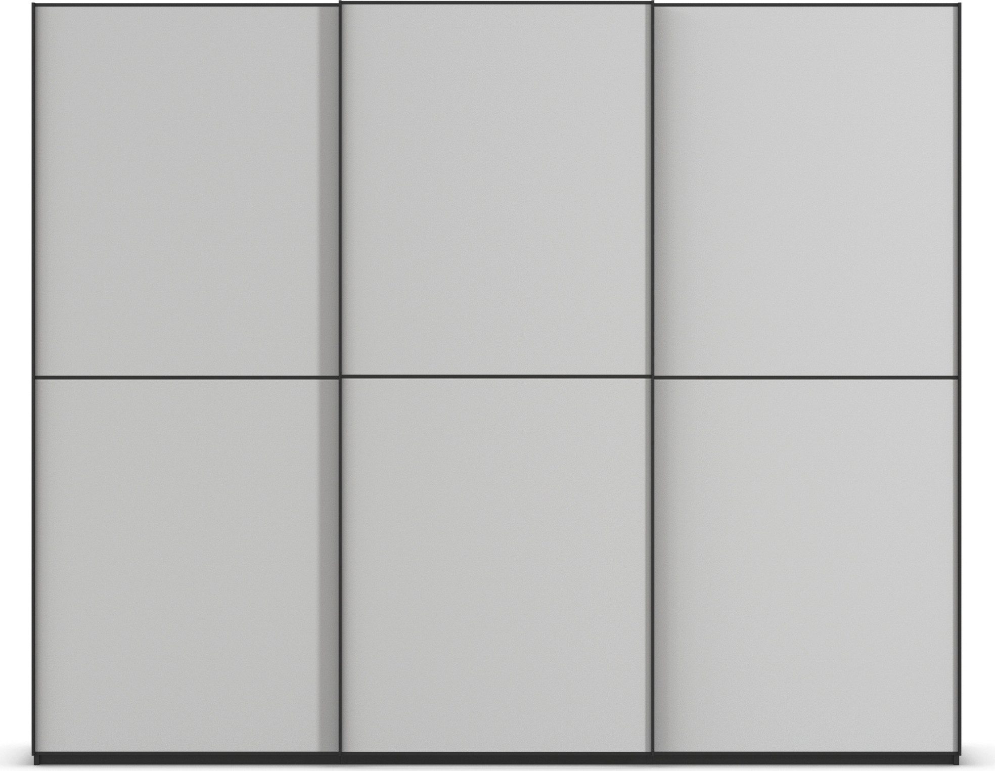 rauch Schuifdeurkast Kledingkast Kast Garderobe Slaapkamerkast SCALE-DUO edel tweedelige deuren glas-front met 3 sierlijsten made in germany