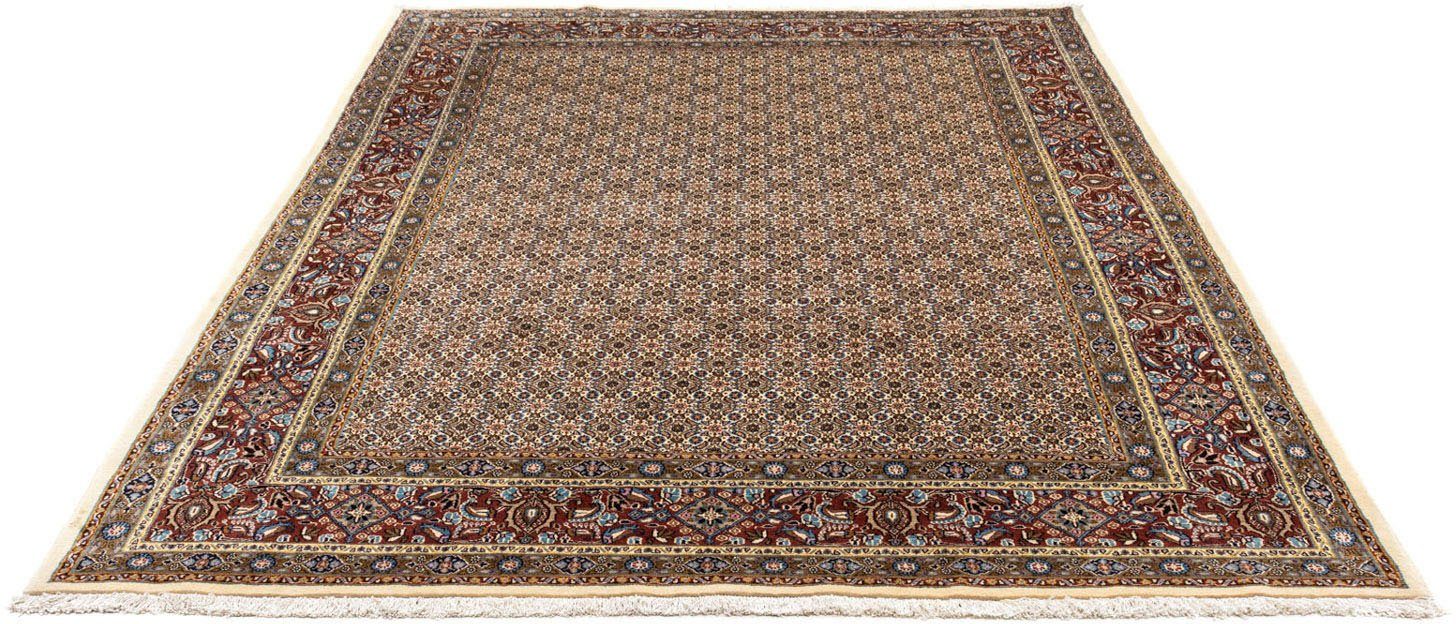 morgenland Wollen kleed Moud medaillon beige 192 x 148 cm Uniek exemplaar met certificaat
