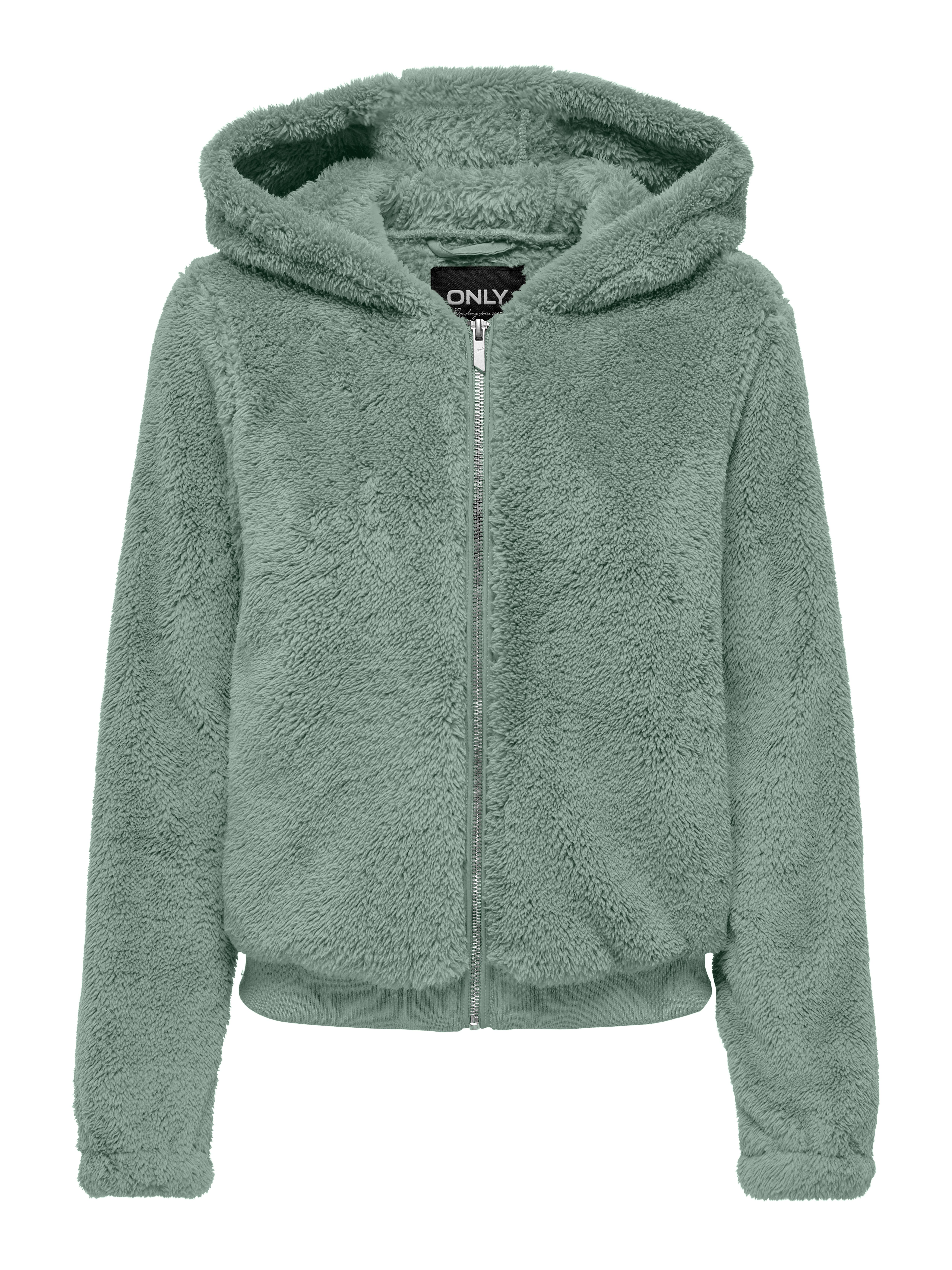 Only Pluche jas met capuchon ONLNEWANNA CONTACT SHERPA JKT OTW NOOS