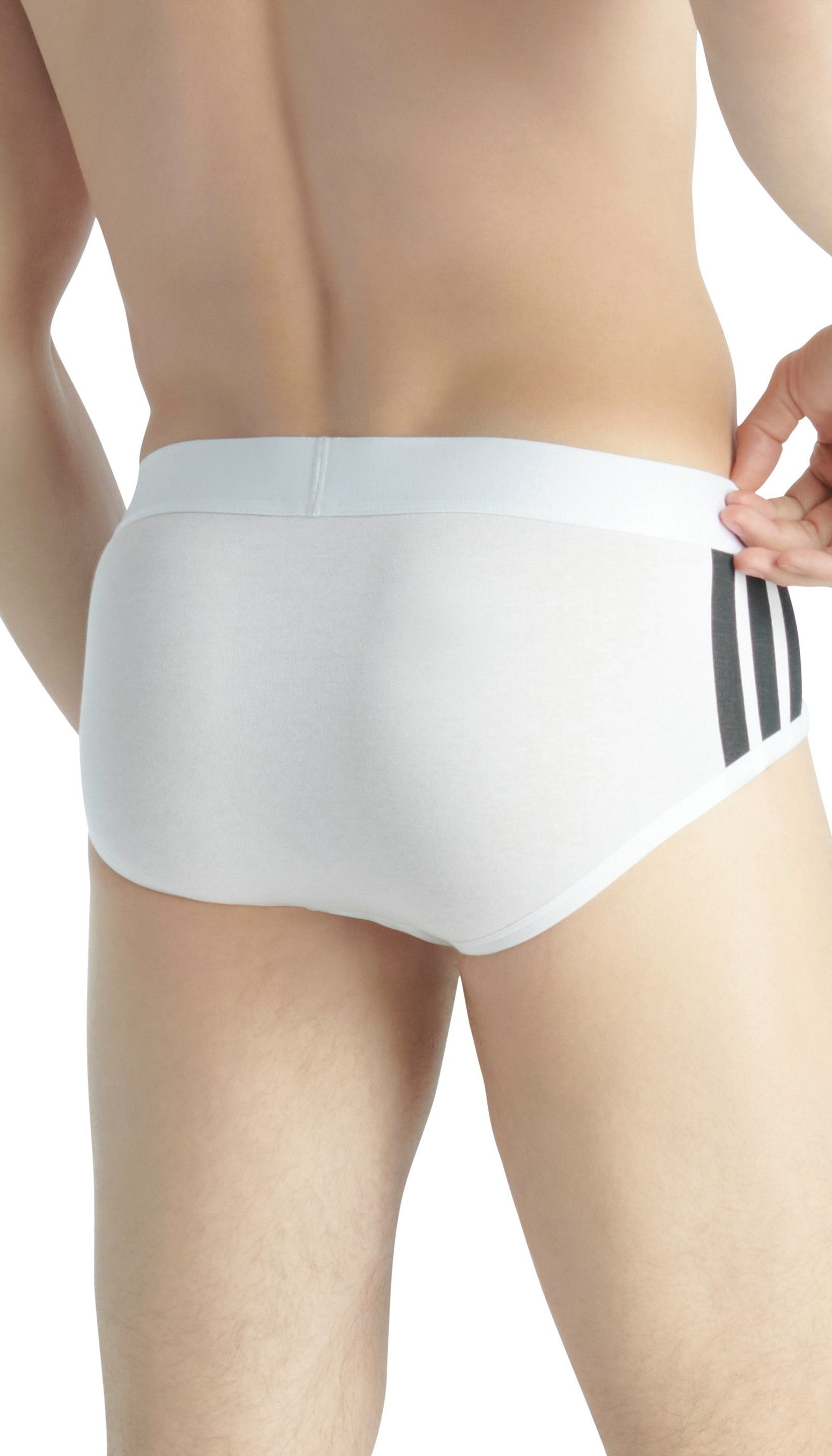 adidas Sportswear Slip Active Flex Cotton 3 Strepen (Set van 2)