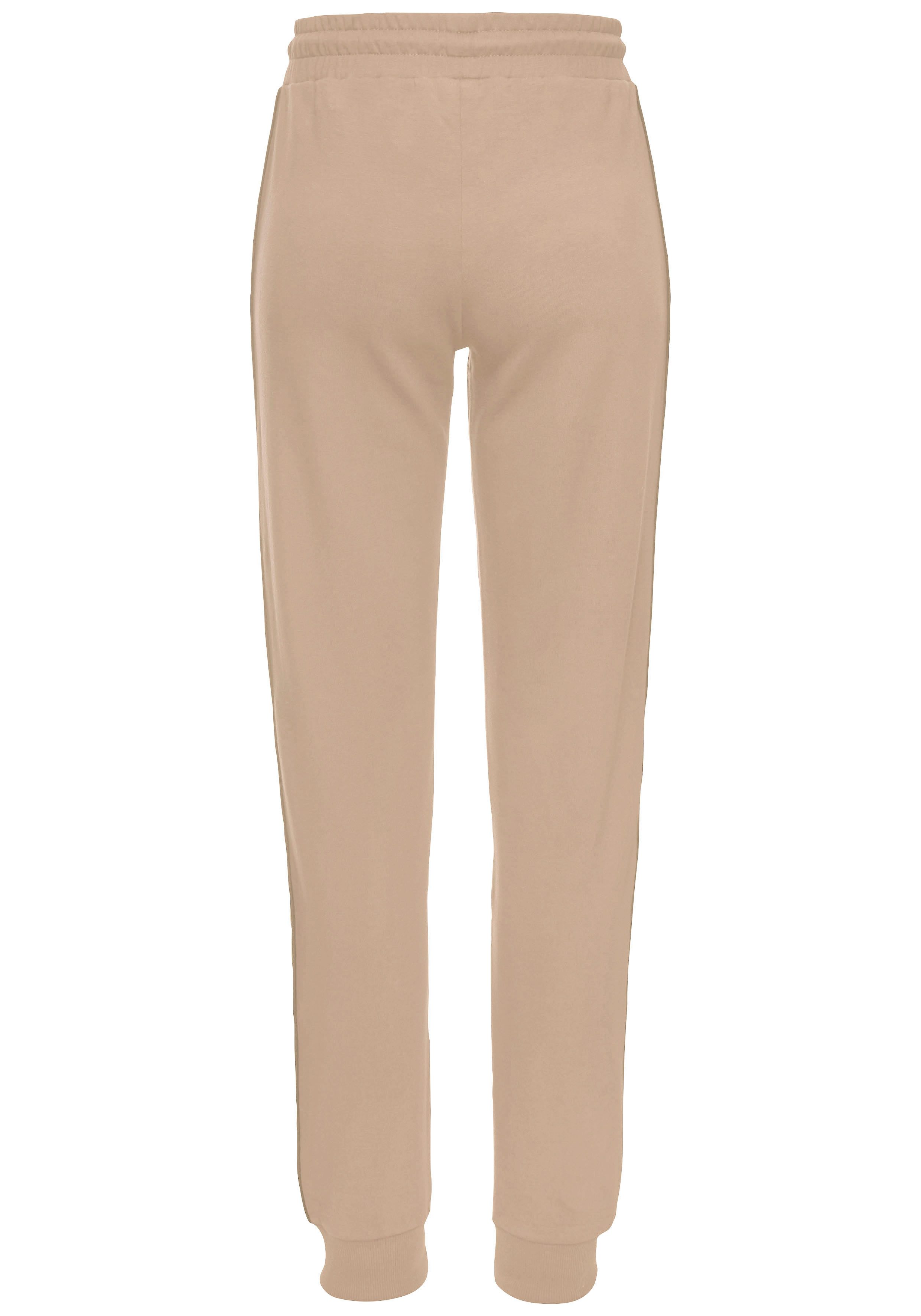 s.Oliver RED LABEL Beachwear Sweatbroek met zijstrepen en piping loungewear (1-delig)