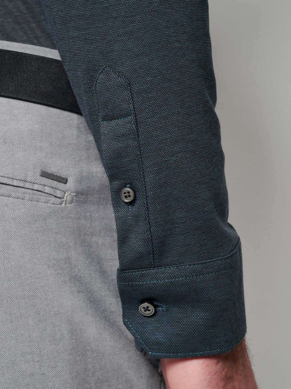 Desoto Overhemd met lange mouwen Casual Kent 1/1 Met een ronde hals