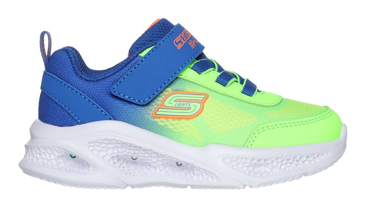 Skechers Babyschoentjes SKECHERS METEOR-LIGHTS , blink-klittenbandschoen om in te glijden, neon, maat sjabloon om te downloaden