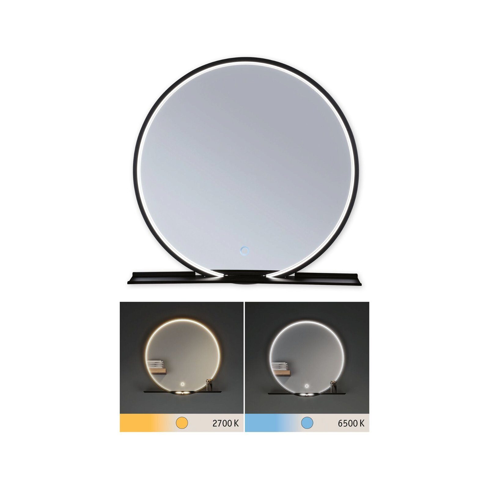 Paulmann Led-wandlamp Spiegel Miro rond IP44 10,5W 500mm 230V