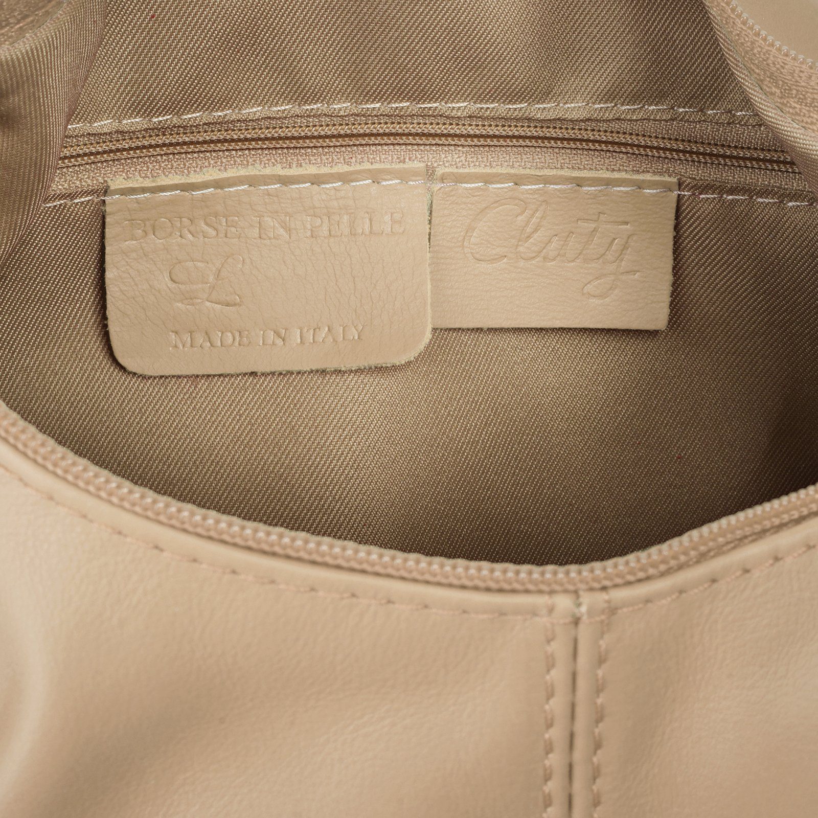 Cluty Shopper echt leer, made in italy