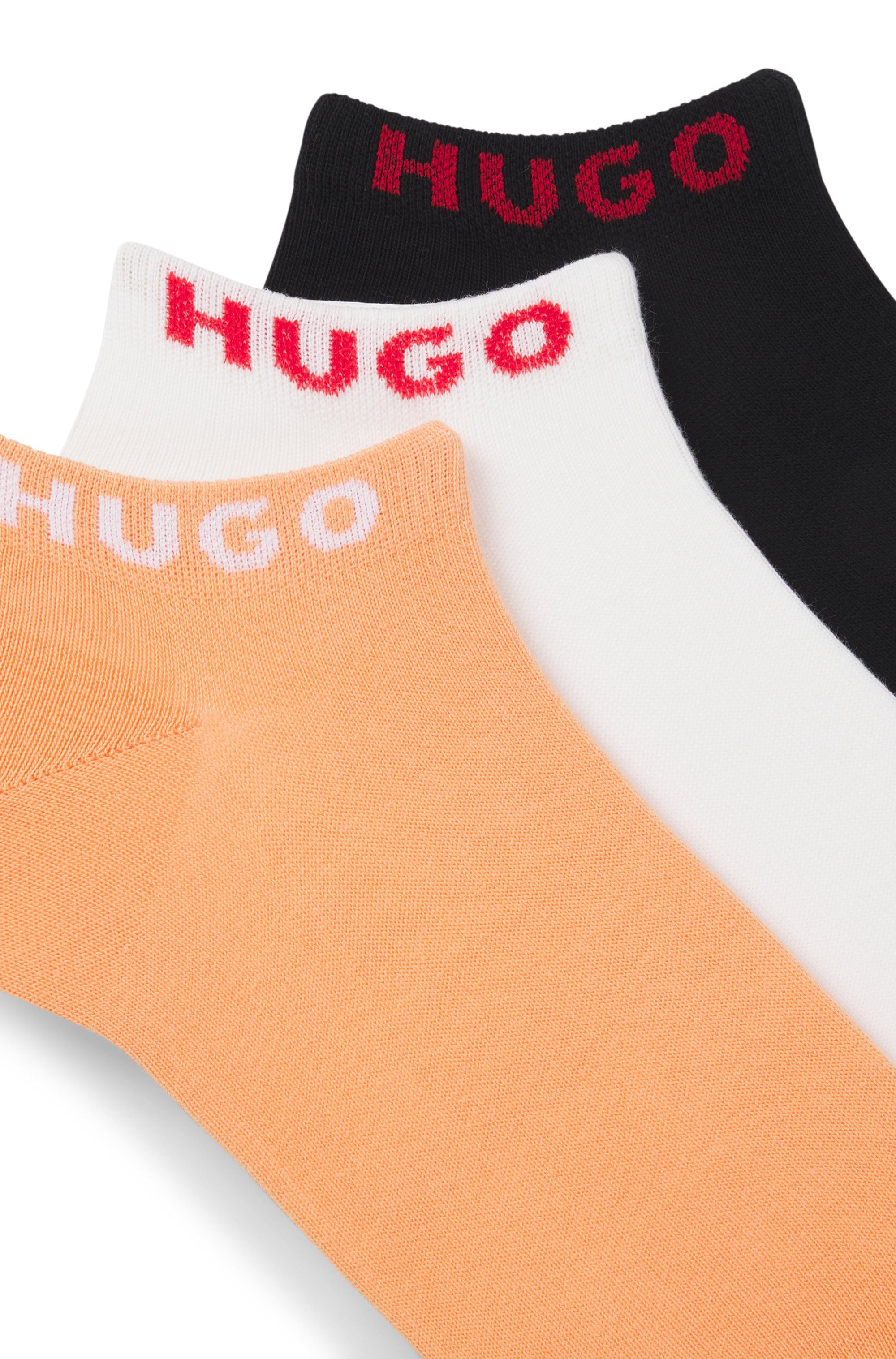HUGO underwear Sokken 3P AS UNI CC W met contrasterende logo-opdruk (3 paar, Set van 3)