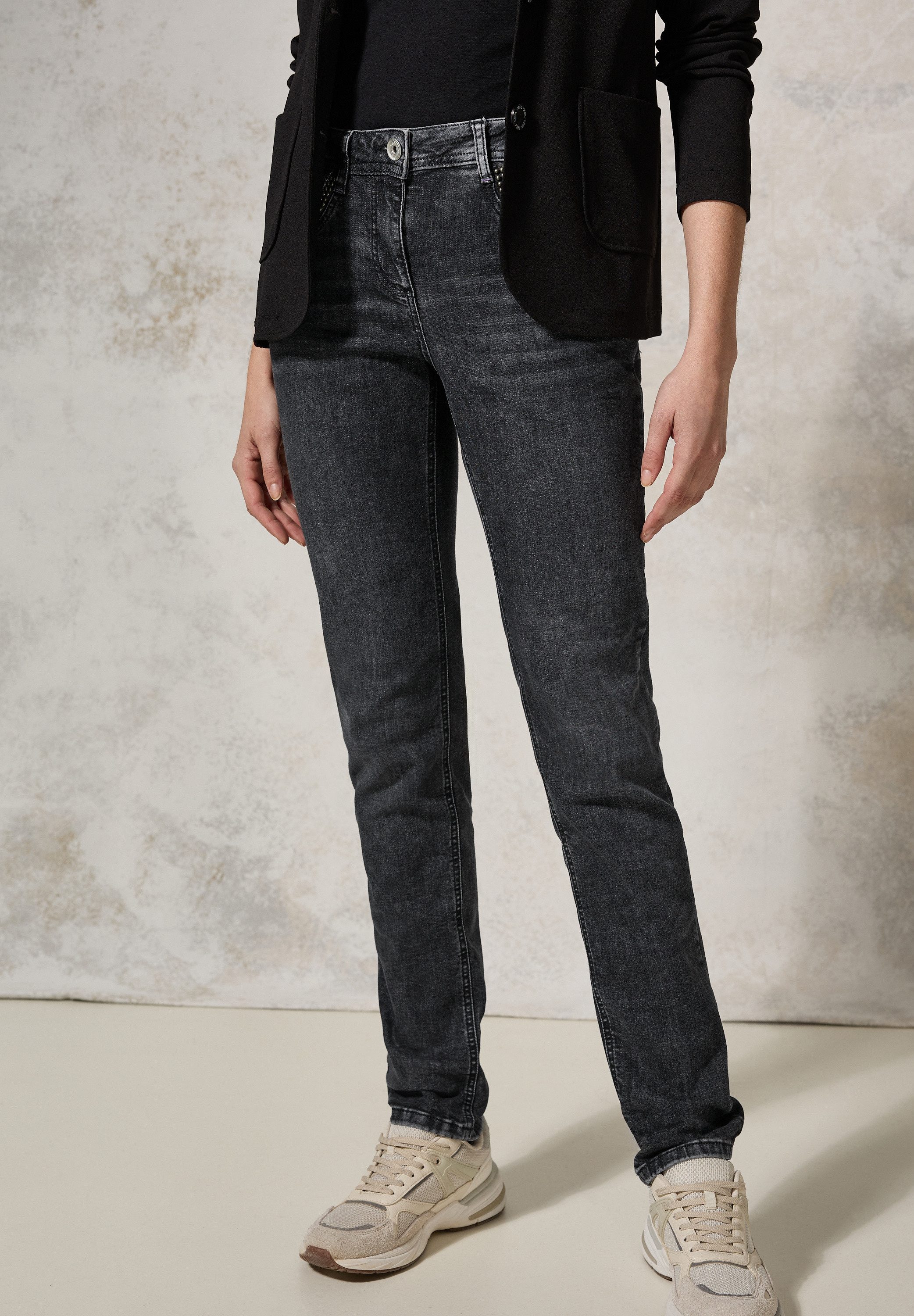 Cecil Slim fit jeans Scarlett in five-pocketsstijl