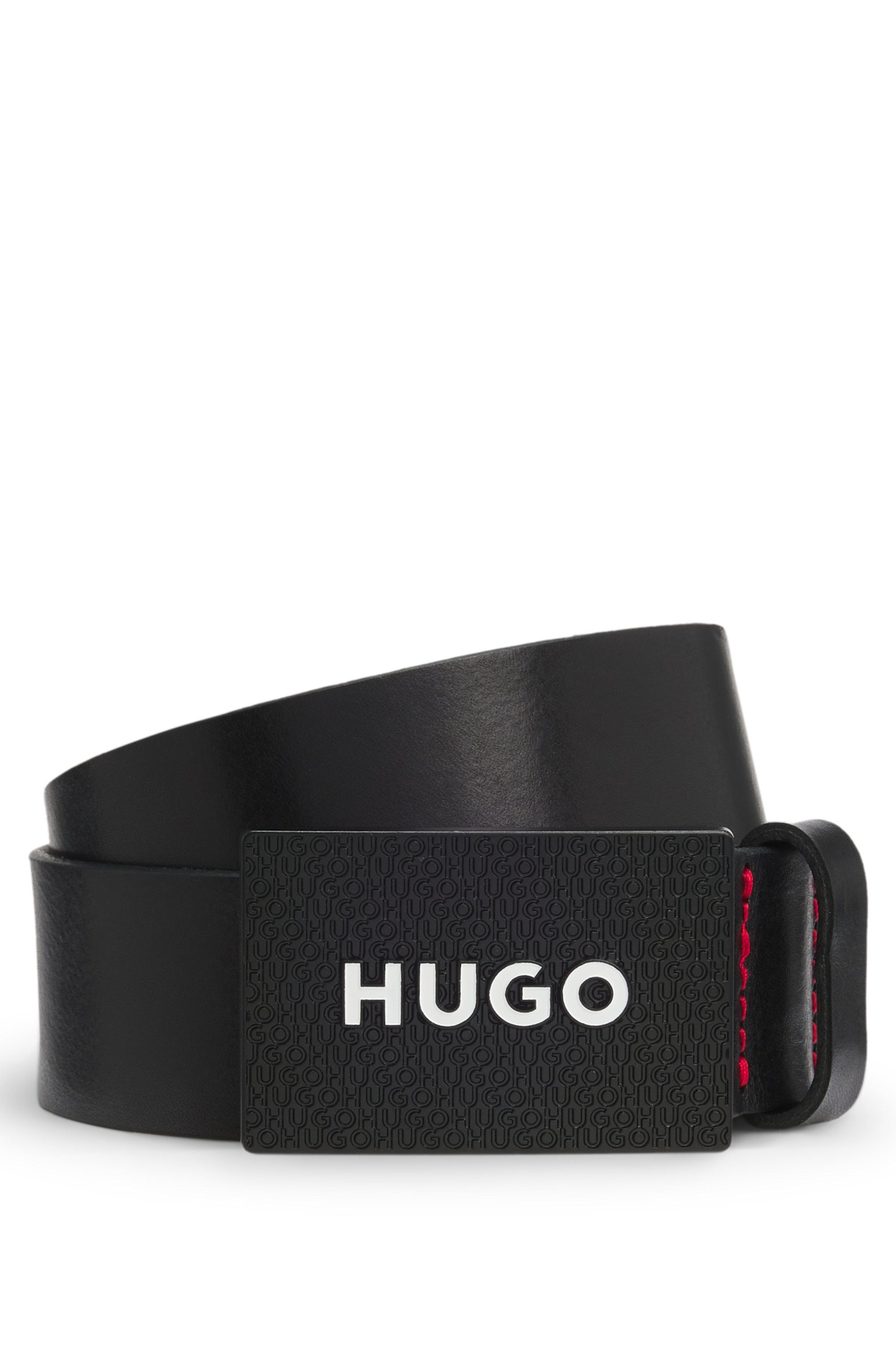 HUGO Leren riem Gilao-Z_Sz35 met boss-opdruk