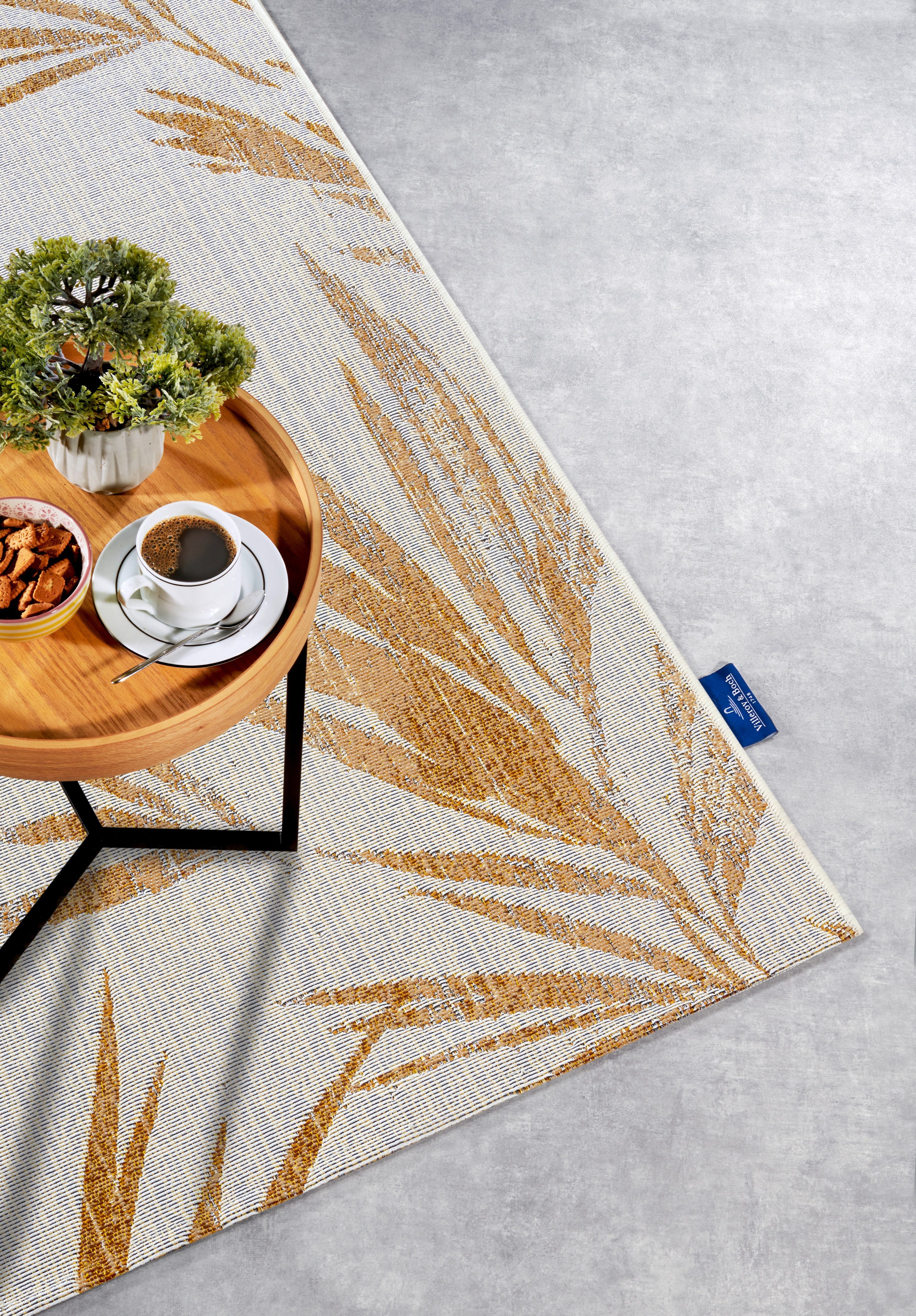 Villeroy & Boch Outdoorkleed Leonie Buiten, vlakweefsel, weerbestendig, balkon, tuin, bloemig, terras