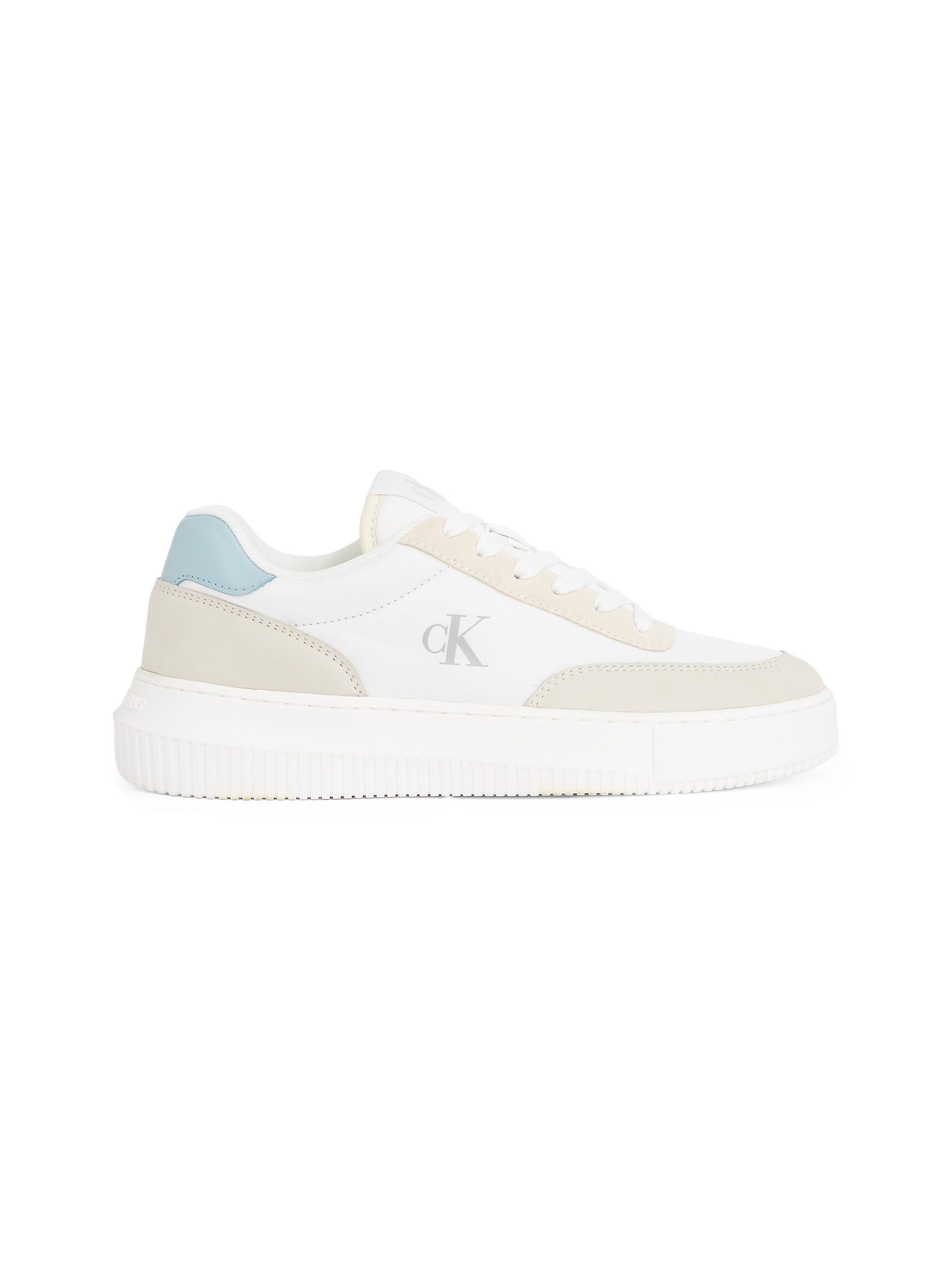 Calvin Klein Sneakers CHUNKY CUPSOLE LOW MIX IN , vrijetijdsschoen, lage schoen, veterschoen met ck-logo