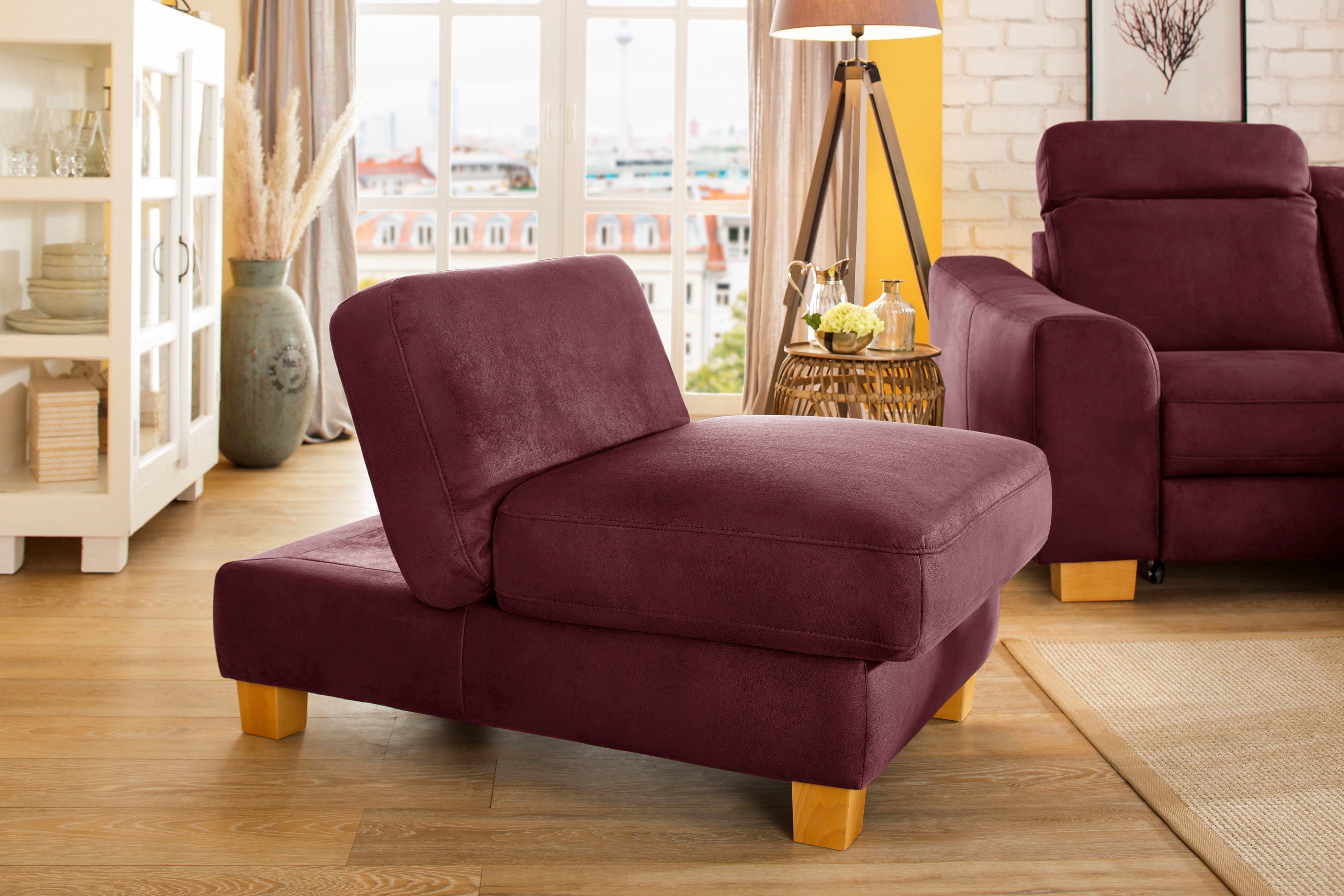 Home affaire Hocker Dundee met inklapfunctie - als een fauteuil te gebruiken