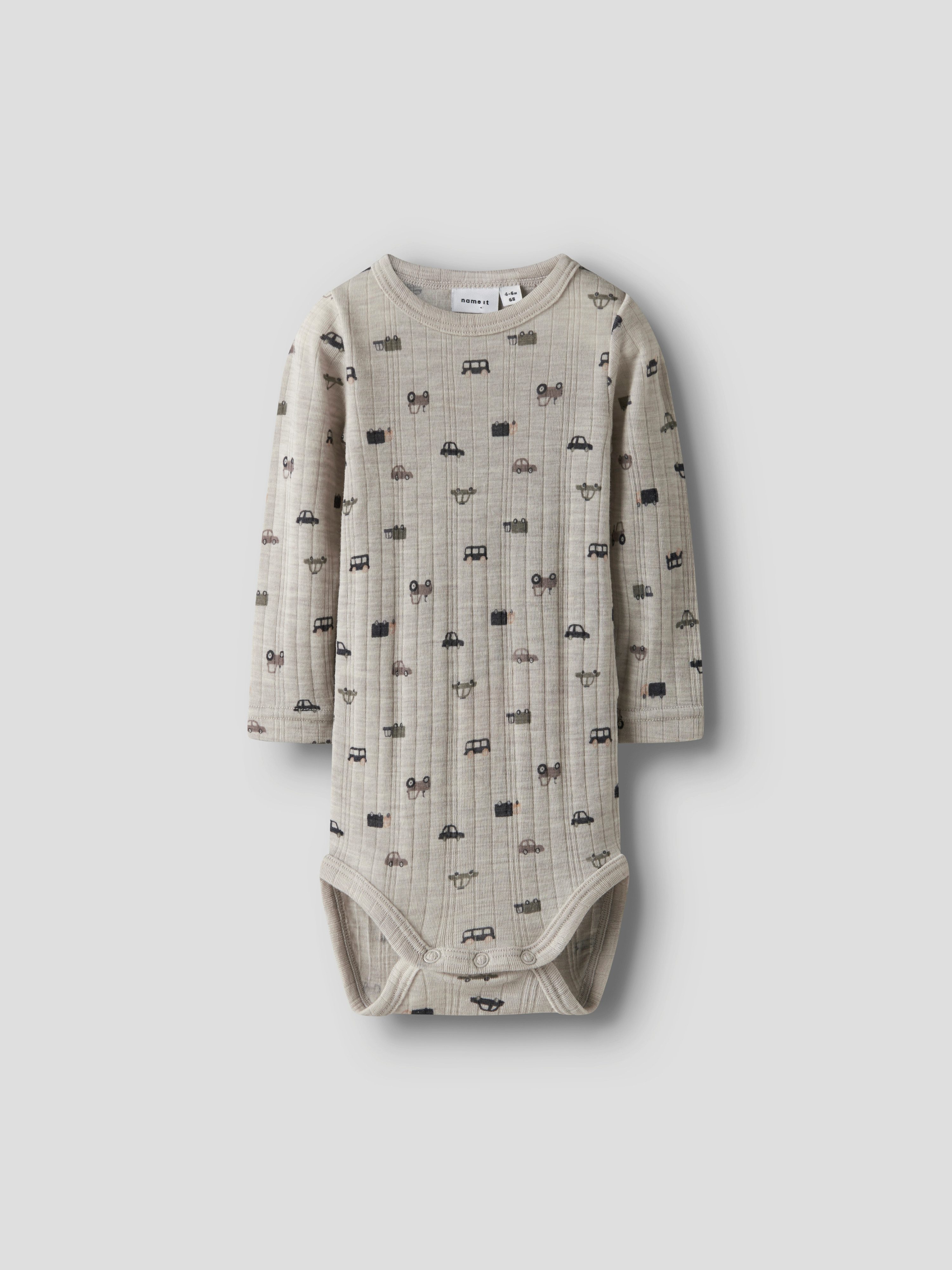 Name It Body met lange mouwen NBMWANG WOOL NEEDLE LS BODY NOOS