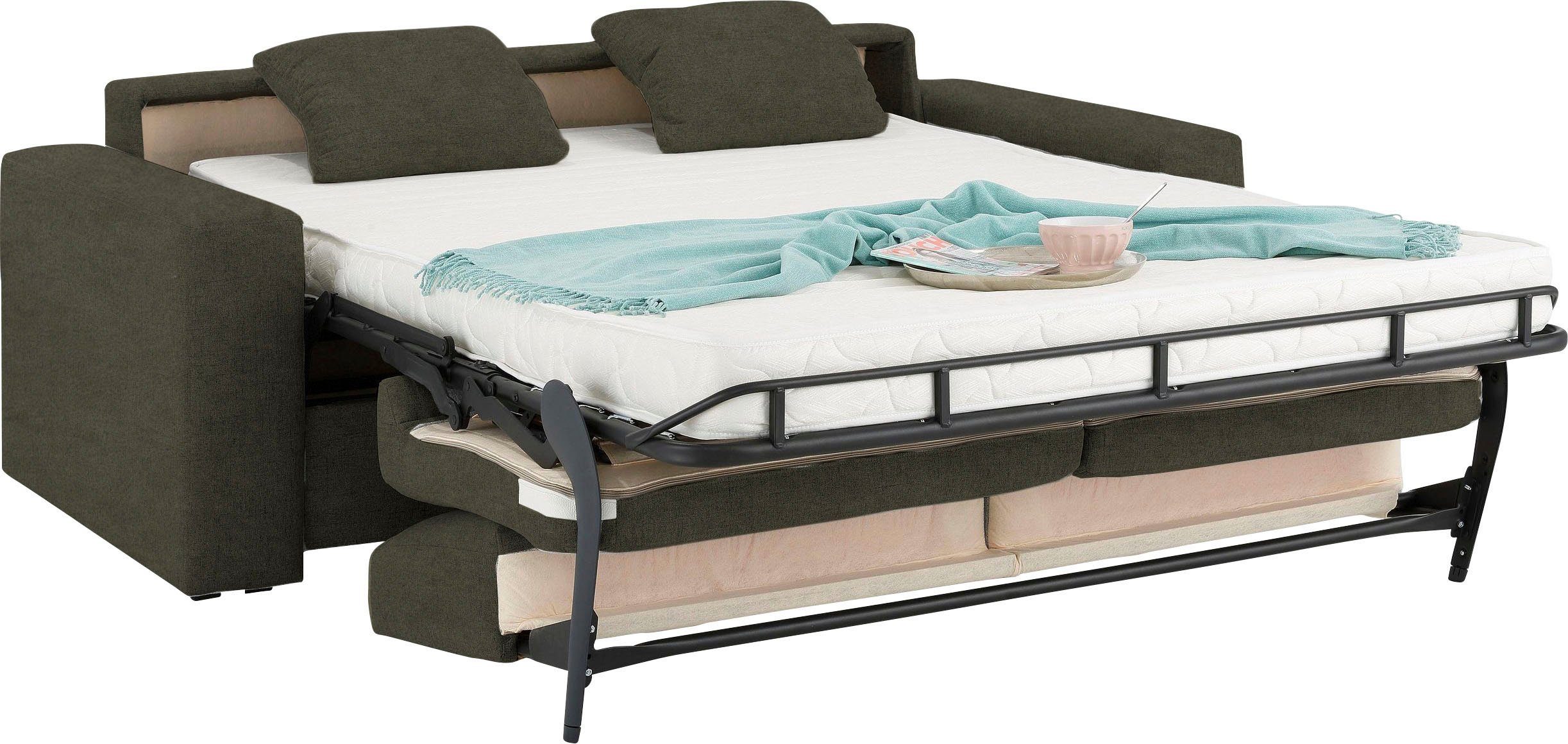 Home affaire Slaapbank Roma matras hoogte 14 cm Bedfunctie, met vering, lattenbodem, matras