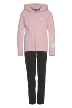 puma joggingpak hooded sweat suit fleece roze