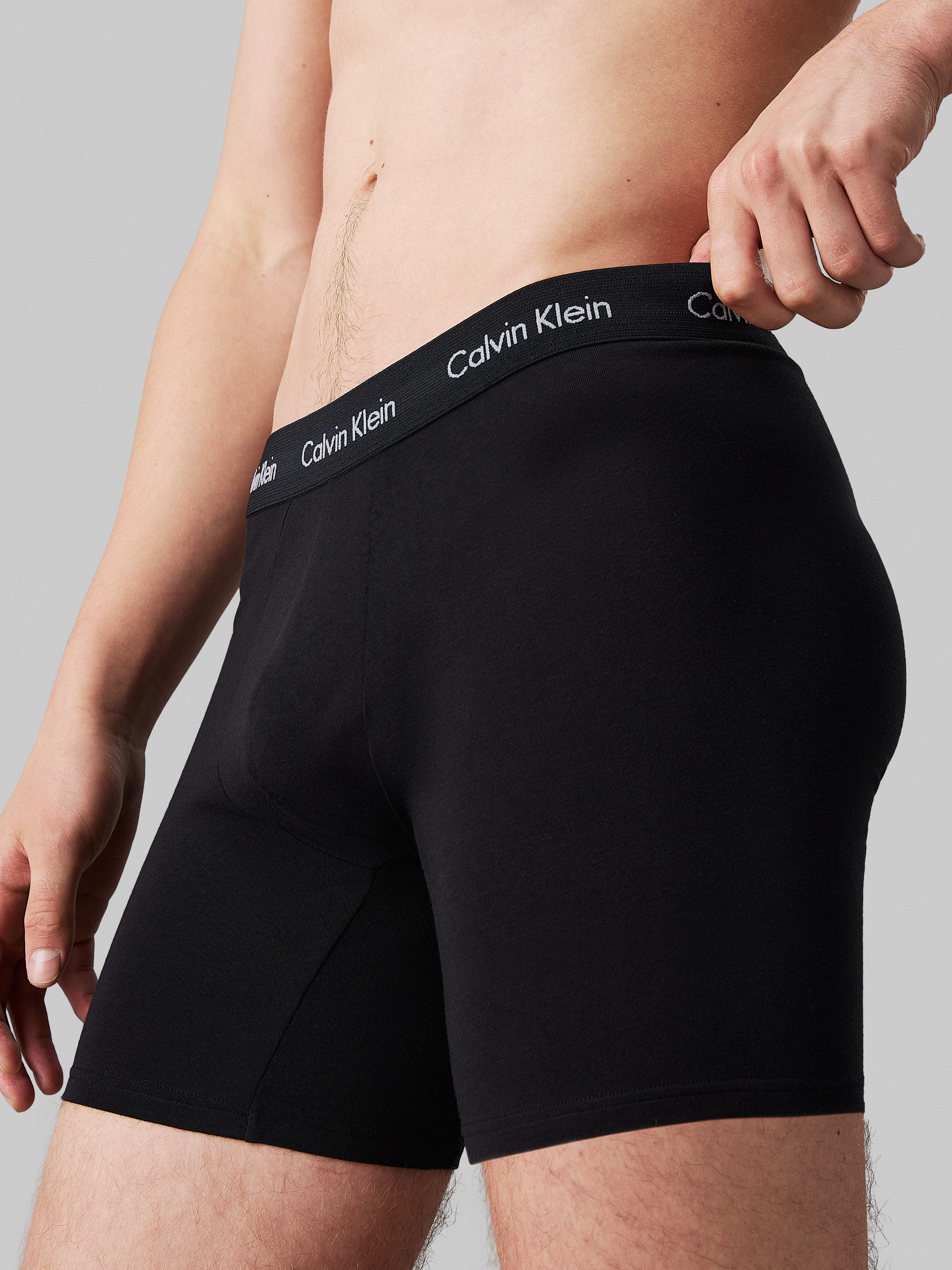 Calvin Klein Boxershort CK lange boxer met langere pijpen (set 3 stuks)