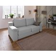 home affaire zithoek tiny november veranderbare sofa: 2 hockers in bank geïntegreerd, kunnen apart worden gezet, zitbreedte 160 cm (3-delig) zilver