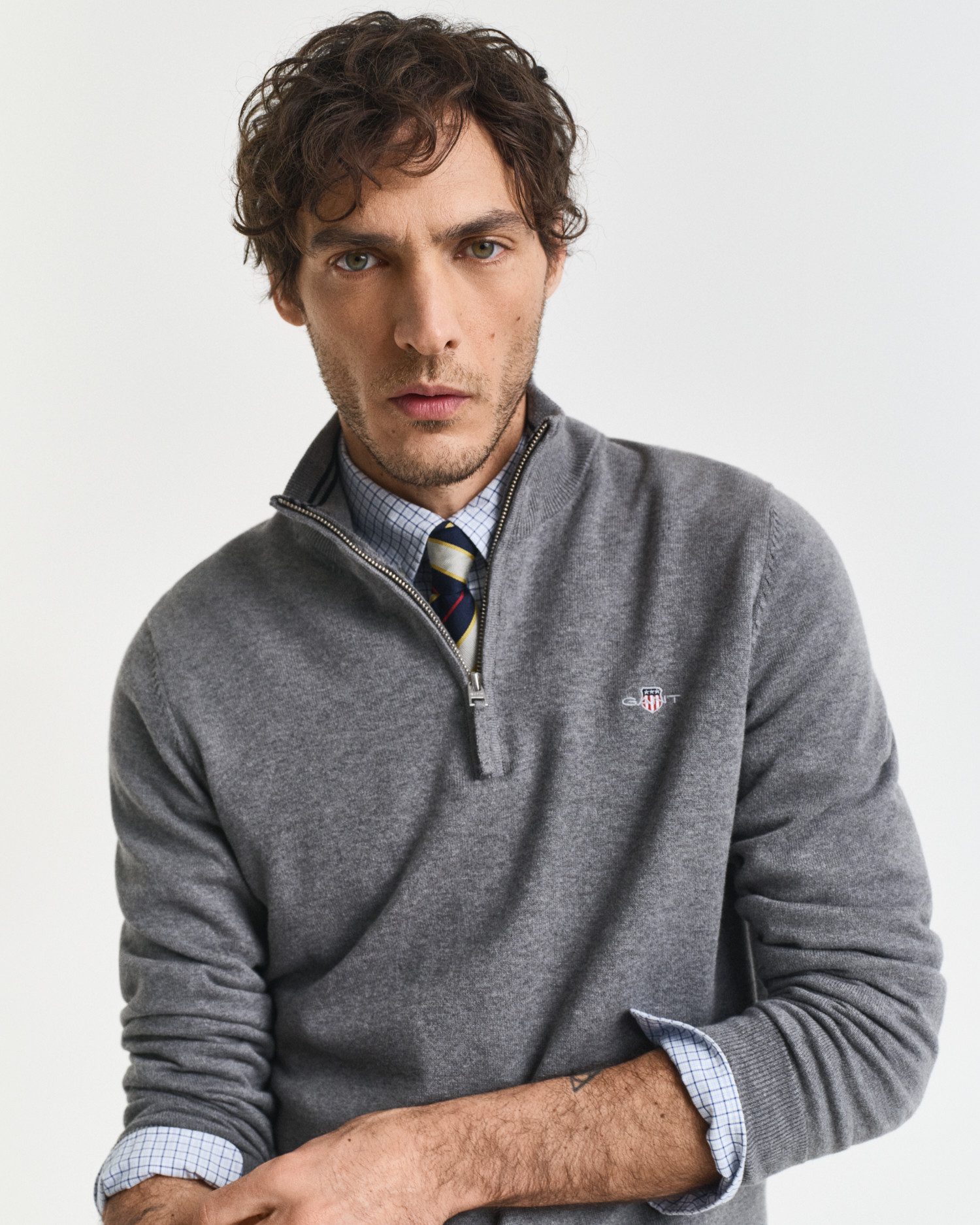 Gant Schipperstrui CLASSIC COTTON HALF ZIP