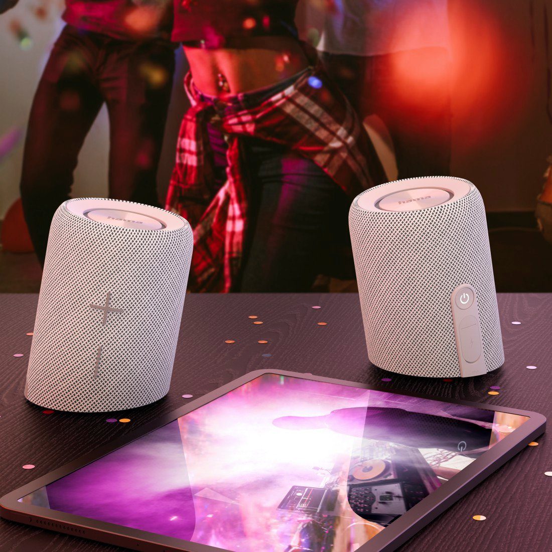 Hama Bluetooth luidspreker Bluetooth-luidspreker waterdicht (2-in-1 scheidbaar, 30W, klein, mobiel)