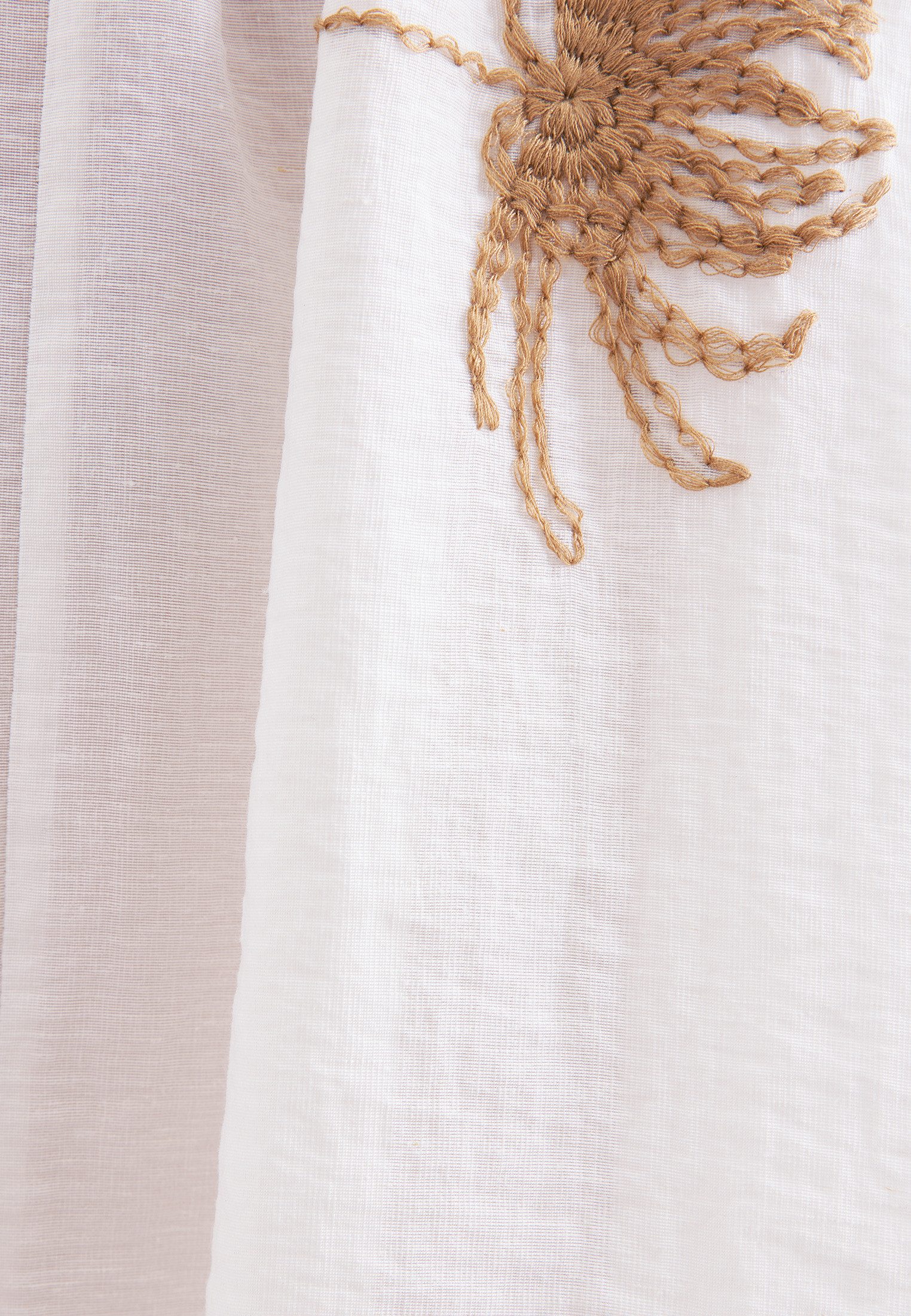 seidensticker Klassieke blouse Zwarte roos Lange mouw ronde hals borduursel