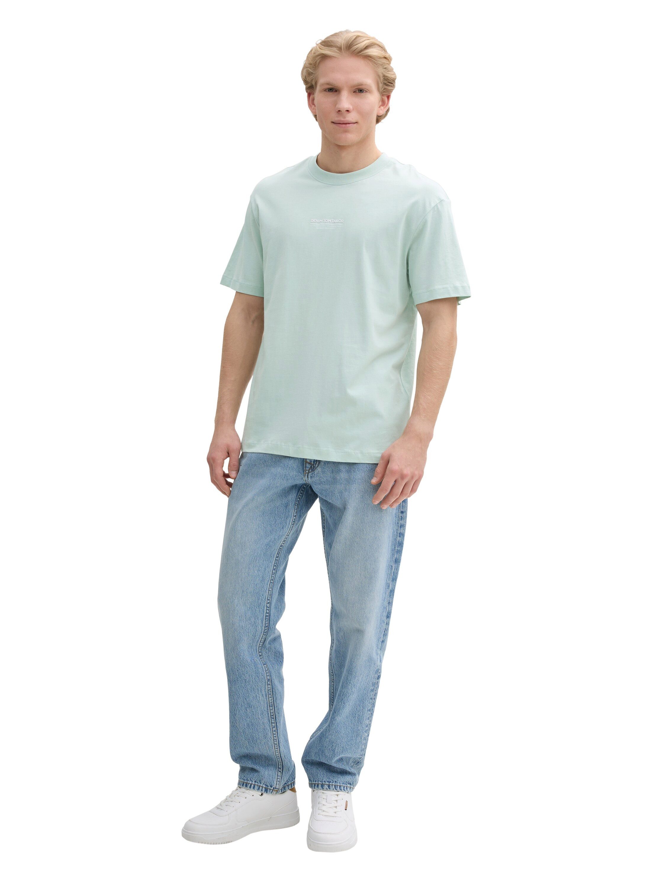Tom Tailor Denim T-shirt met merkfrontprint