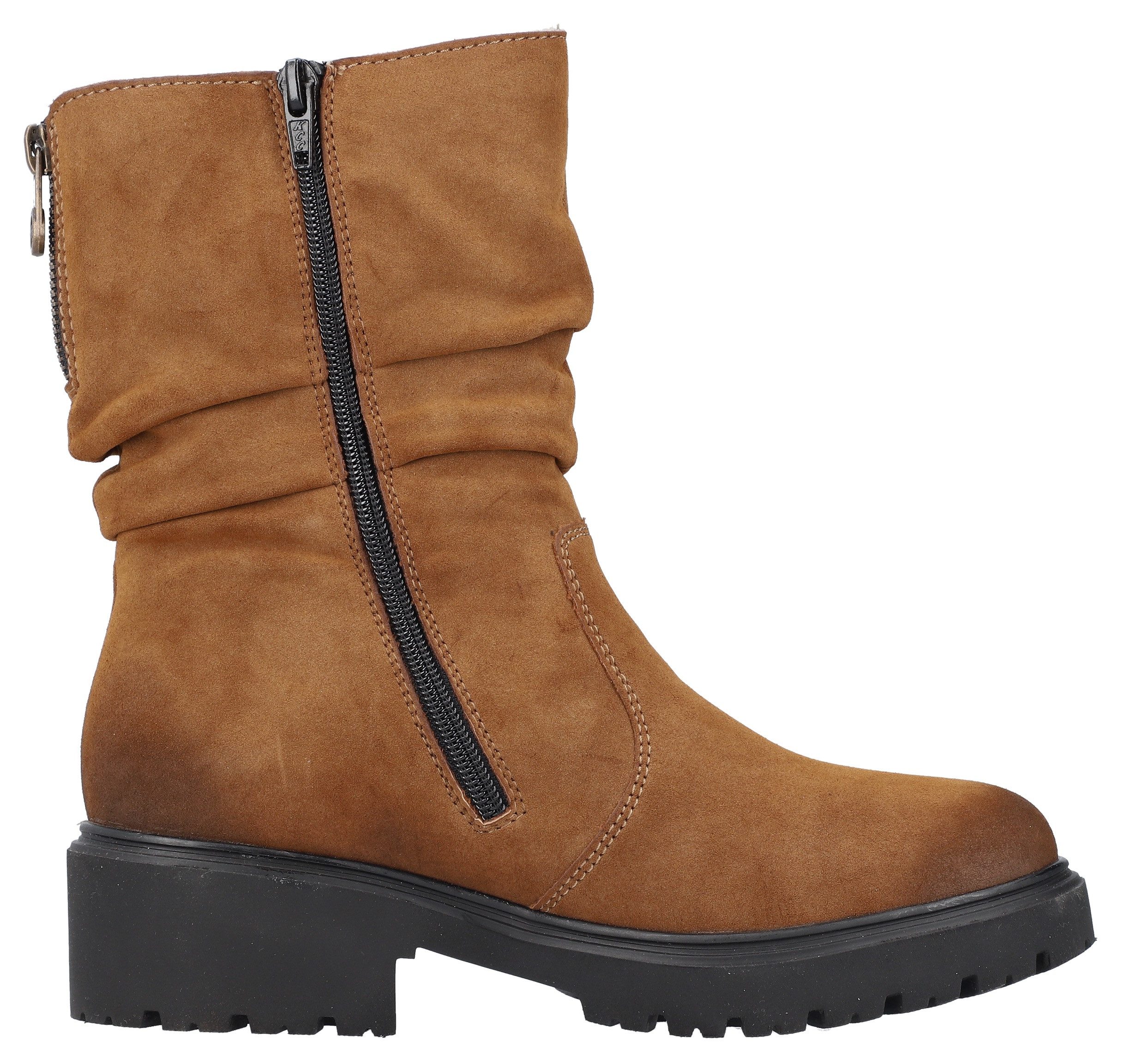 Rieker Winterlaarsjes winterlaarzen, profielzool, slouchy schacht, met binnenrits