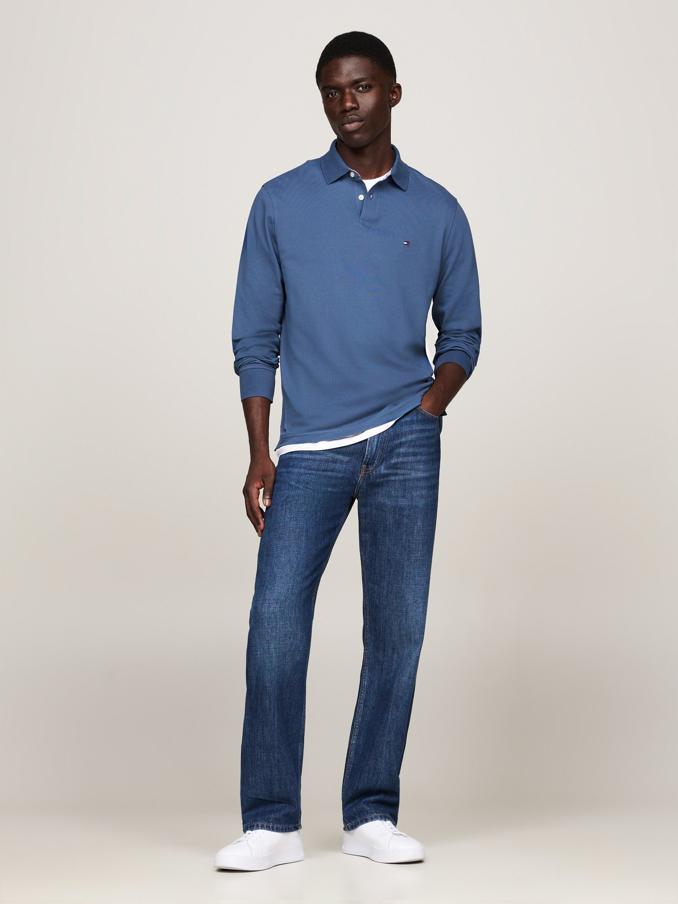 Tommy Hilfiger Poloshirt met lange mouwen 1985 REGULAR LS POLO
