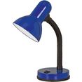 eglo tafellamp basic blauw - oe12,5 x h30 cm - excl. 1x e27 (elk max. 40 w) - tuimelschakelaar - draaibaar - flexibele hals - bureaulamp - tafellamp - bureaulamp - lamp - kantoor - bureaulamp blauw
