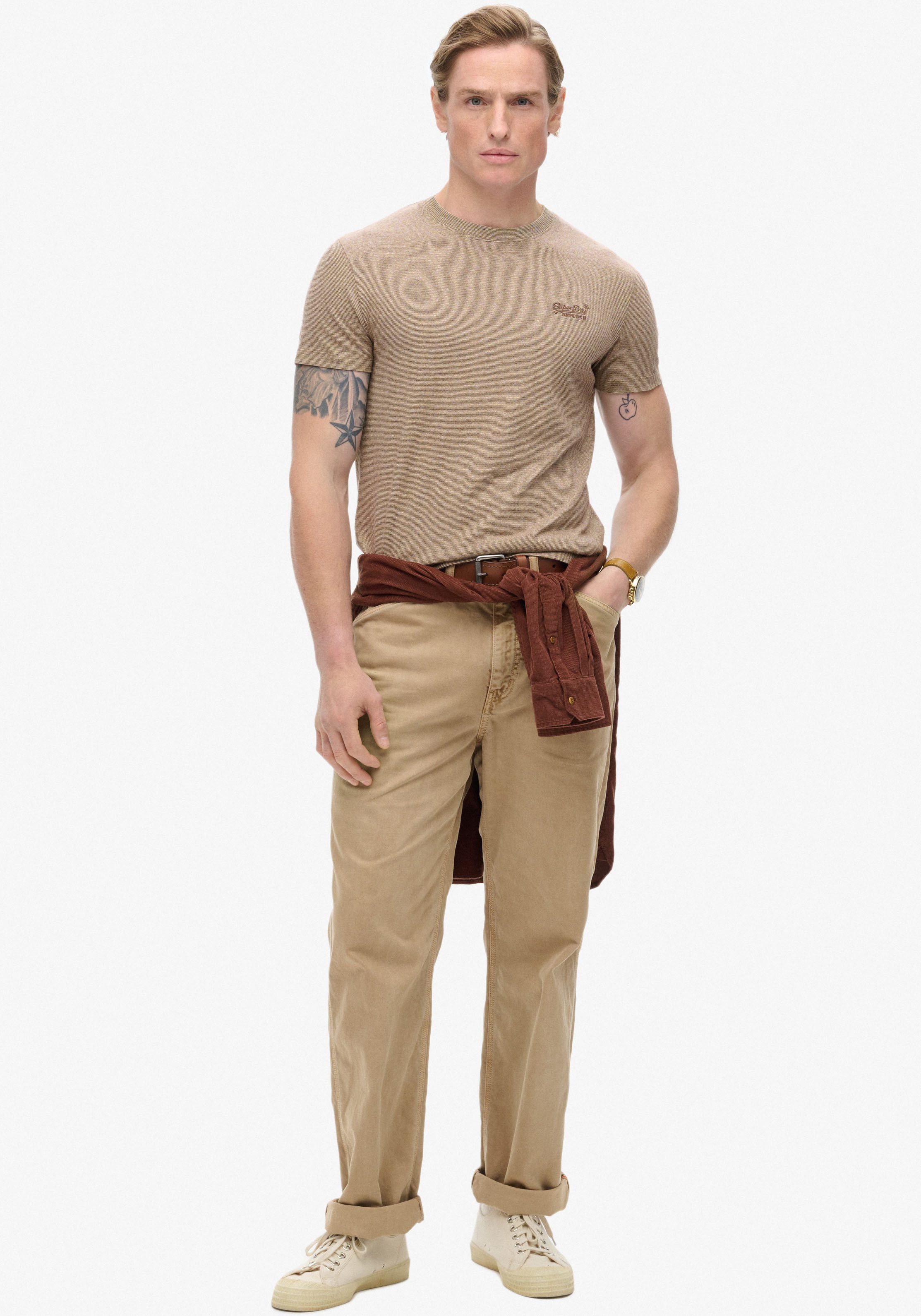 Superdry Shirt met ronde hals Organic Cotton Essential Logo T-Shirt