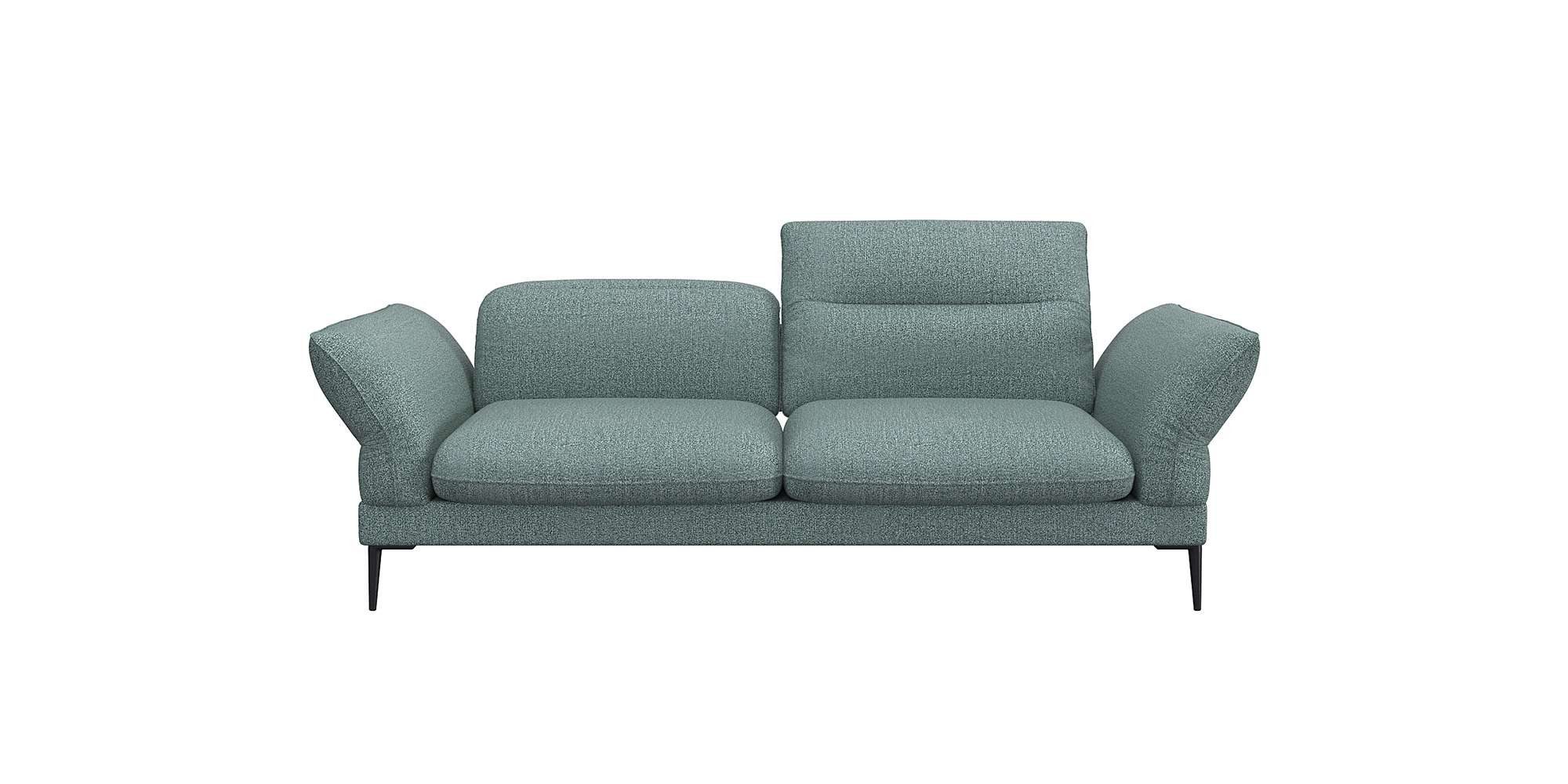 FLEXLUX 2,5-zits Salino, functie-sofa, relaxsofa Bank met arm- en hoofdeinde verstellingen, koudschuim & staalgolven